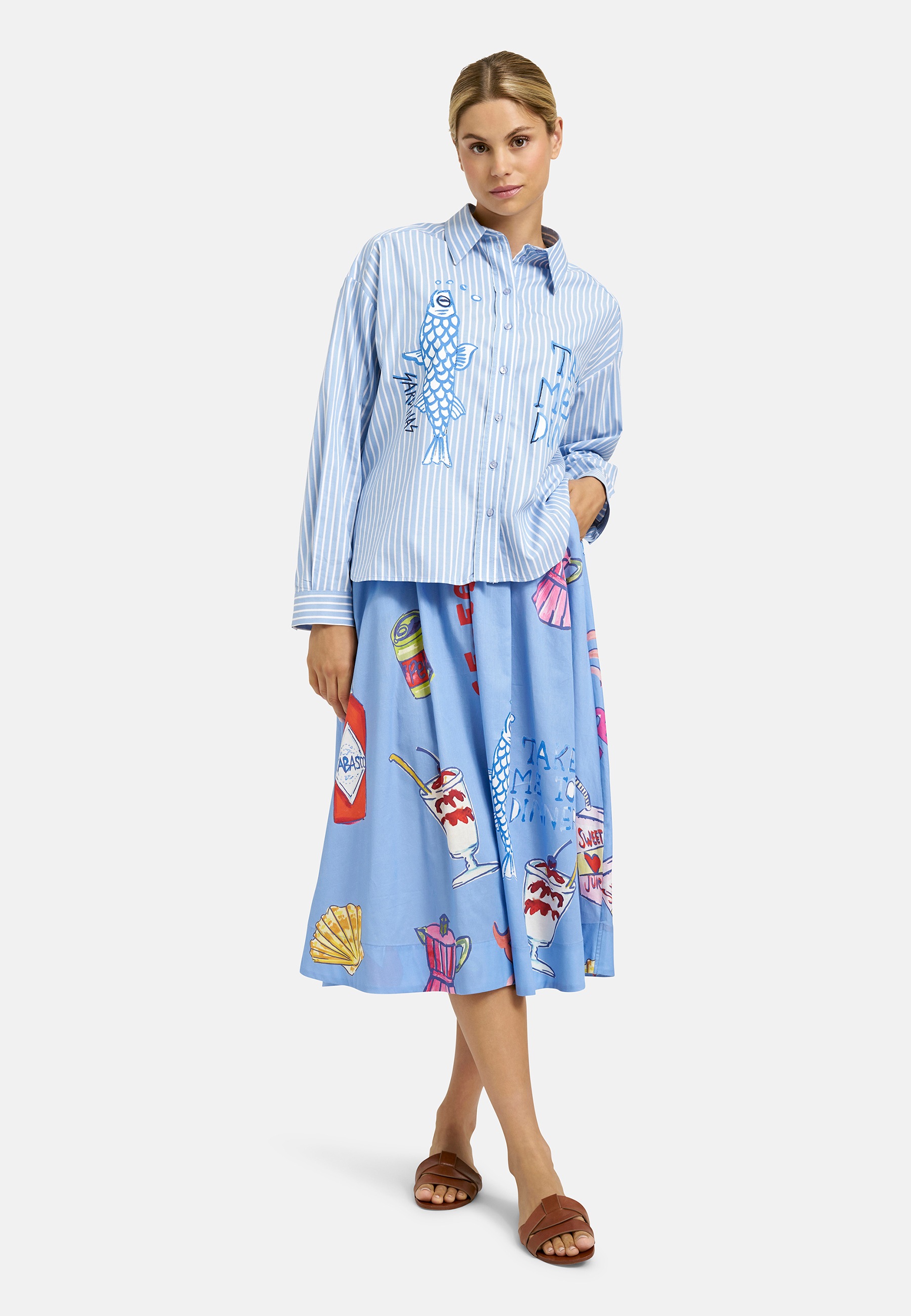 Milano Italy Sommerrock mit Taschen