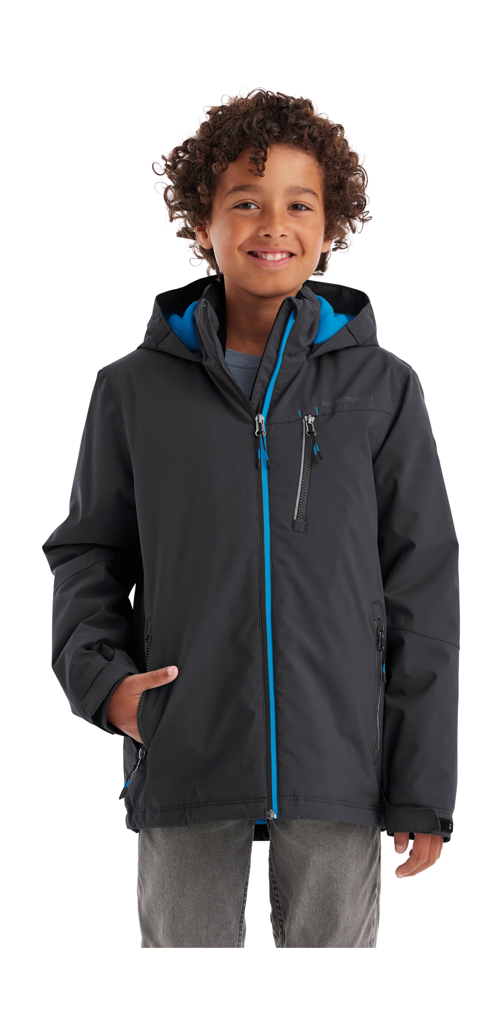 Killtec Outdoorjacke "KOW 159 BYS JCKT" Wasser- und winddichte Kids Winterjacke mit Fleece-Futter