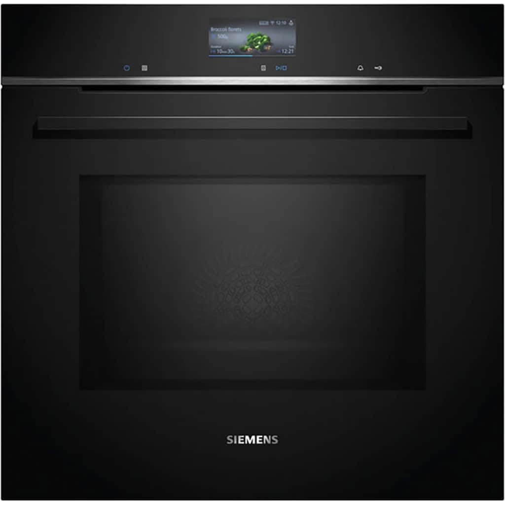 SIEMENS Backofen mit Mikrowelle »HM736GAB1«, iQ700, HM736GAB1, mit 1-fach-Teleskopauszug, ecoClean