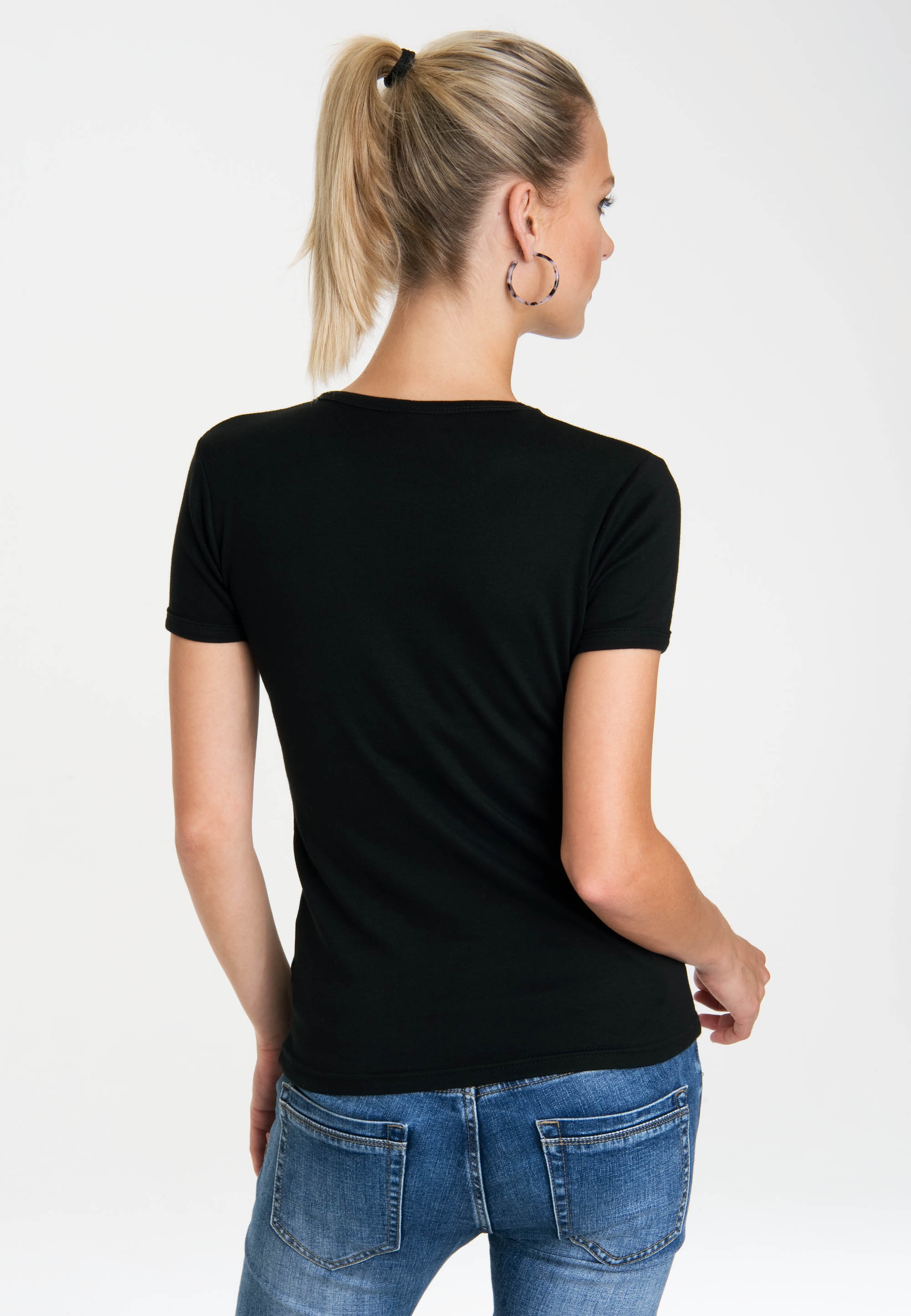 T-Shirt LOGOSHIRT "Green Lantern", Damen, Gr. XL, schwarz, 100% Baumwolle, bedruckt, normal, Rundhals, Shirts T-Shirt, mit lizenziertem Originaldesign 3