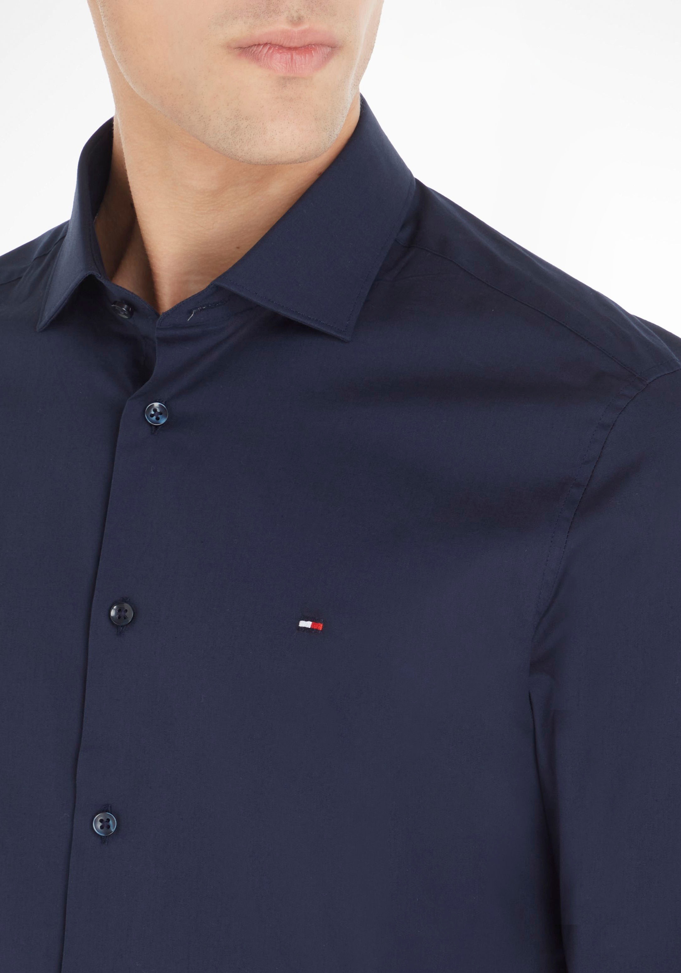 Tommy Hilfiger Langarmhemd »LA-Hemd Flex Poplin SF«