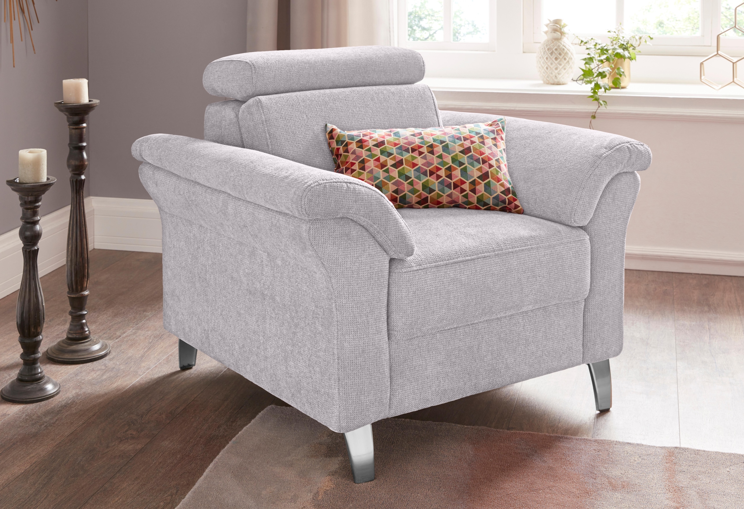 sit&more Sessel "Arngast" inklusive Federkern und Kopfteilverstellung günstig online kaufen