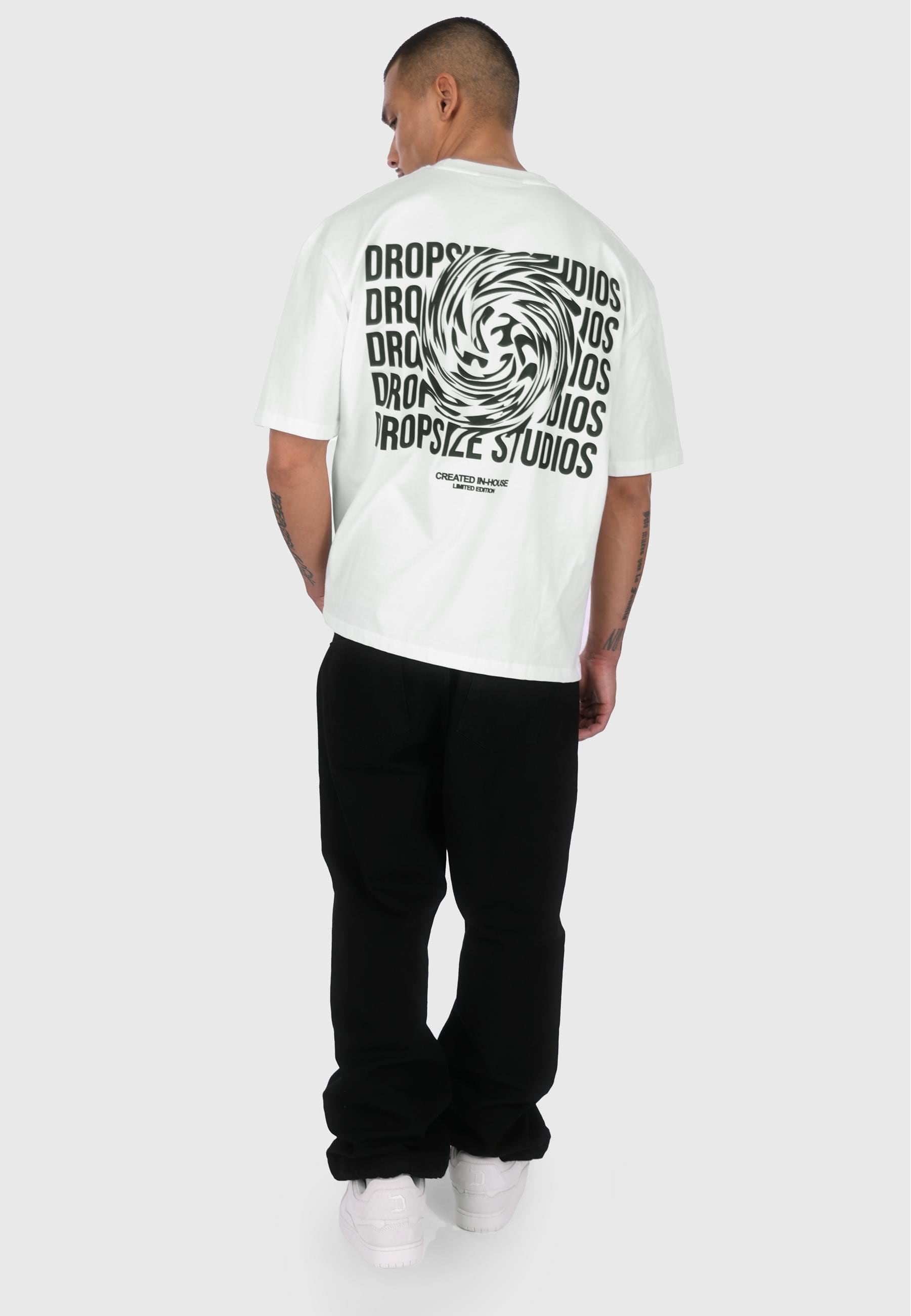 Dropsize T-Shirt »Dropsize HEAVY OVERSIZE DROPSIZE STUDIOS SWIRL T-SHIRT«, (1 tlg.)