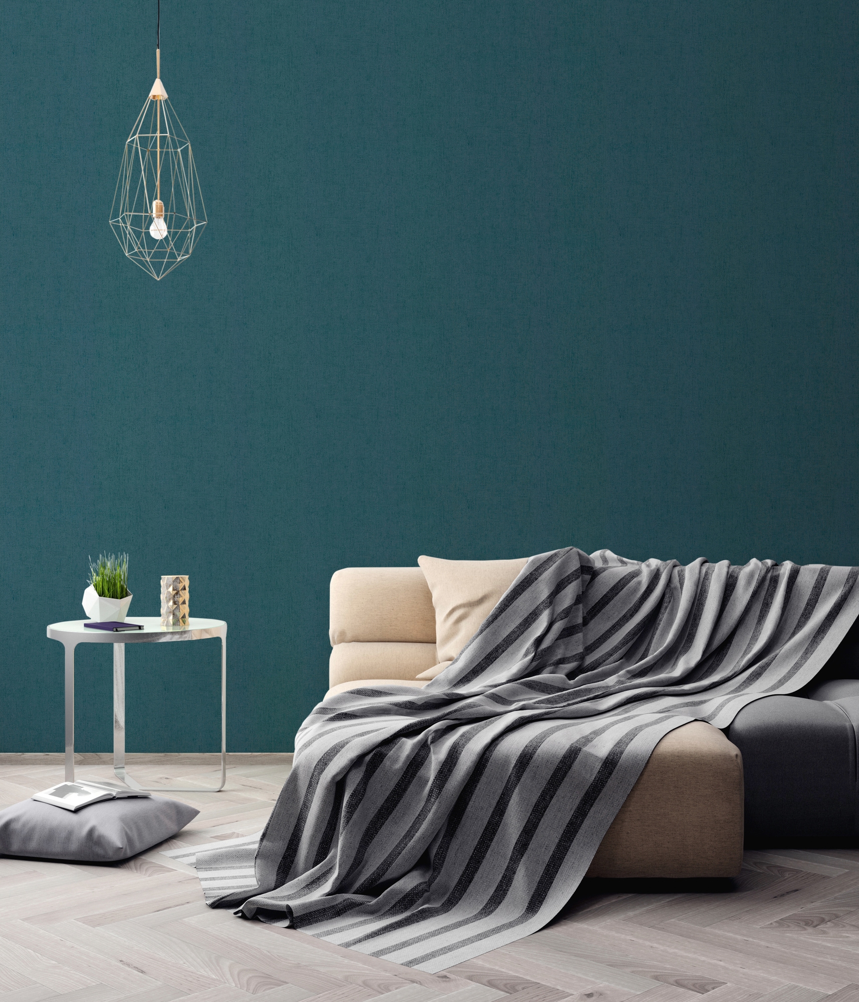 living walls Vliestapete »Titanium«, einfarbig-unifarben-uni, Uni Tapete einfarbig Tapeten Wohnzimmer Schlafzimmer Küche Flur Design