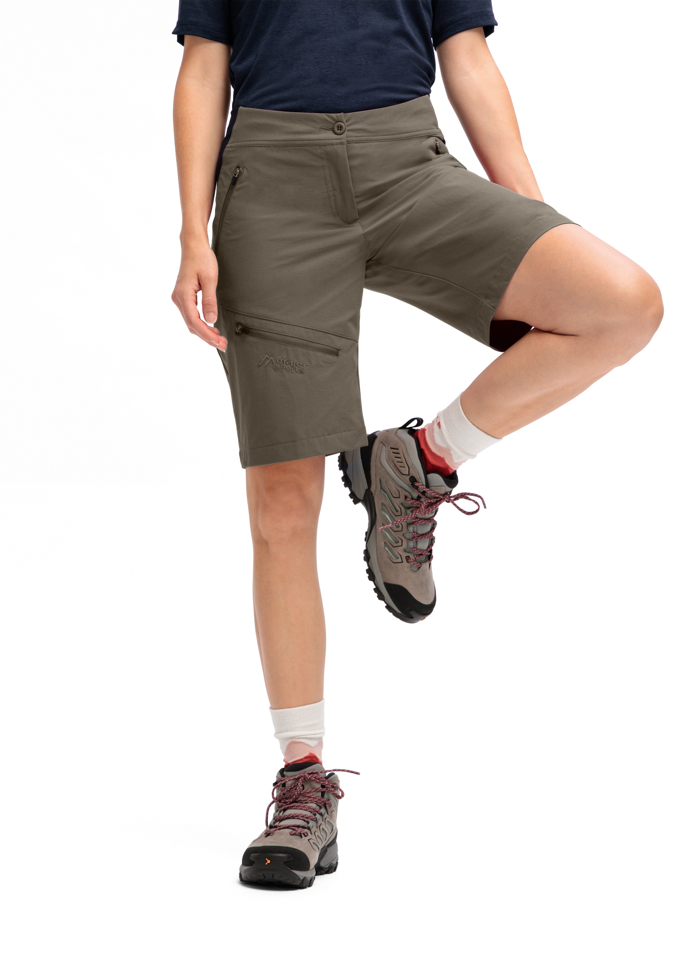 Maier Sports Outdoorhose »Inara Short Vario«, Damen Shorts, kurze Wanderhose, Outdoor-Hose, 4 Taschen, Regular Fit
