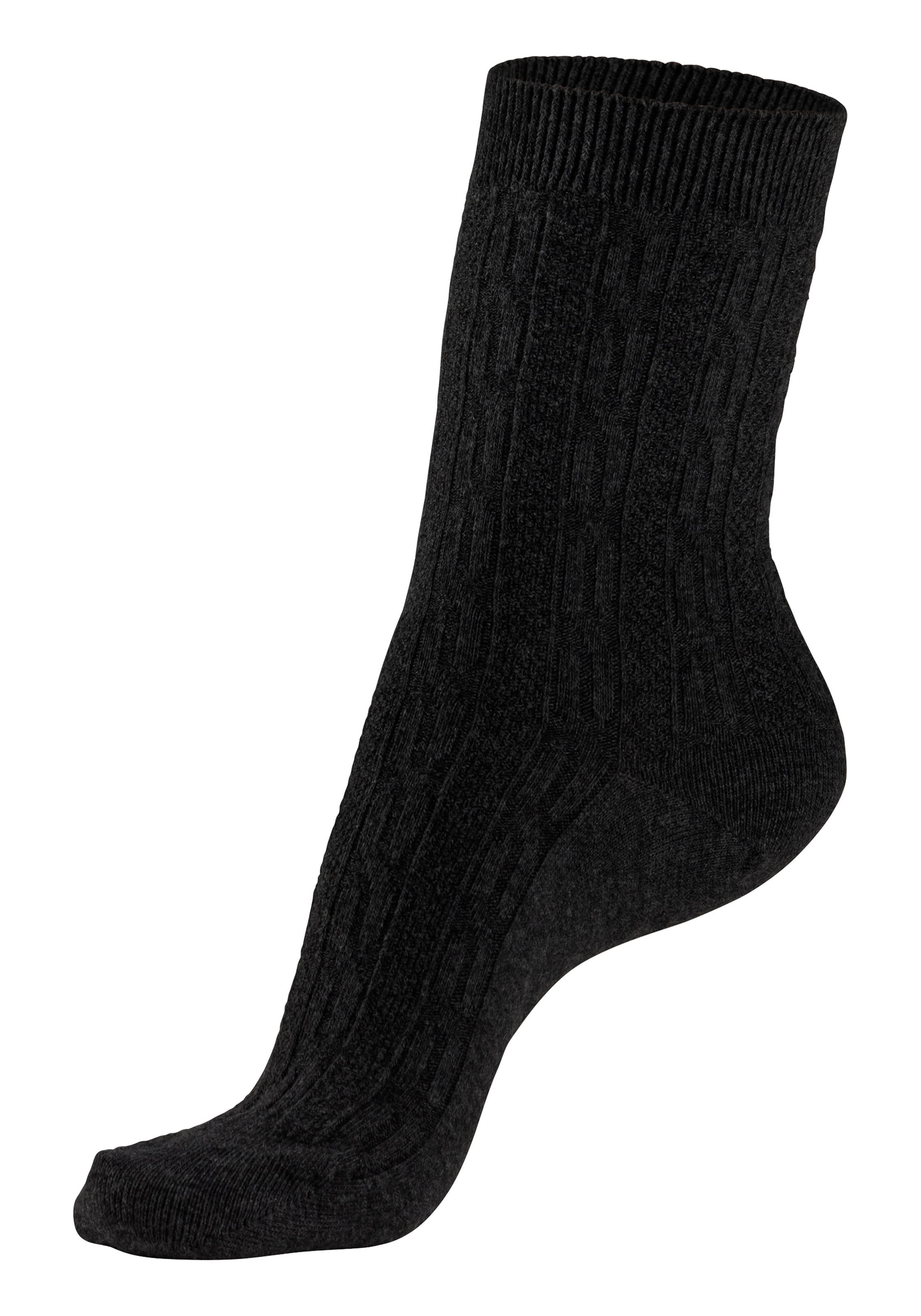 Lavana Basicsocken Packung, 5 Paar tlg. mit klassischem Zopfmuster