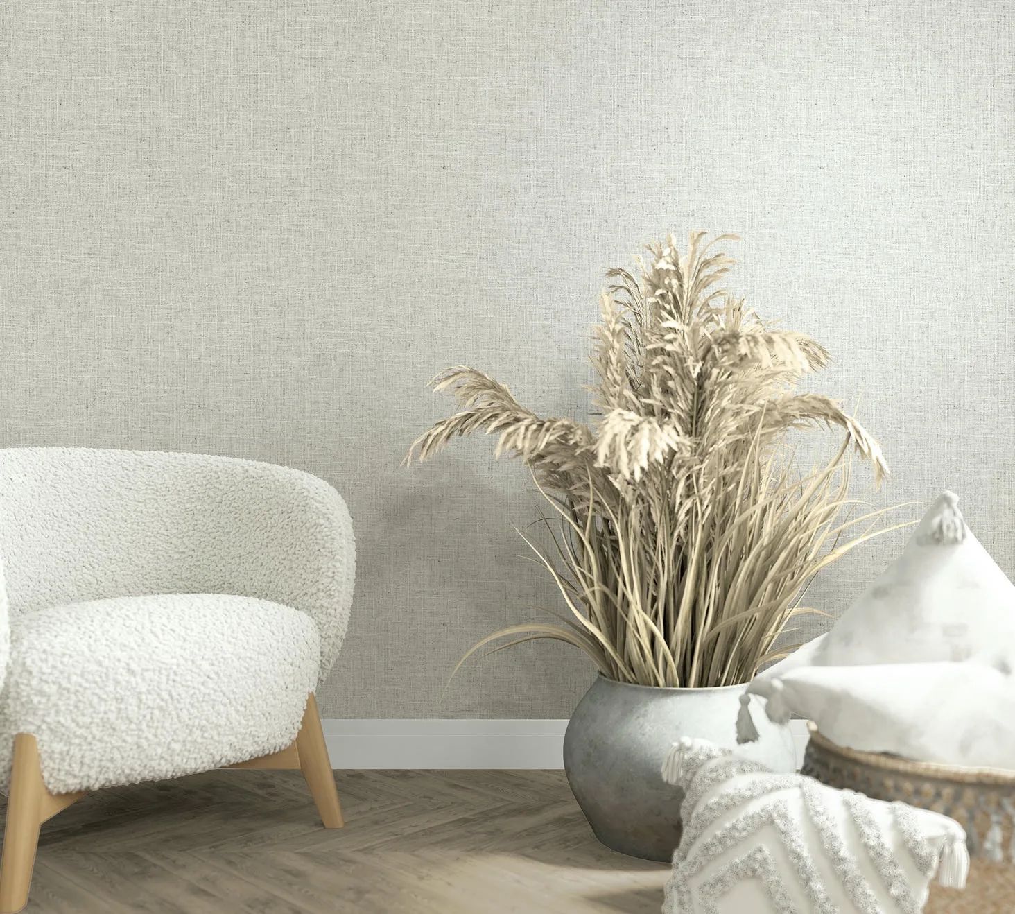 Marburg Vliestapete "Tapete Lost Linen" uni geprägt moderne Vliestapete für Wohnzimmer Schlafzimmer Küche