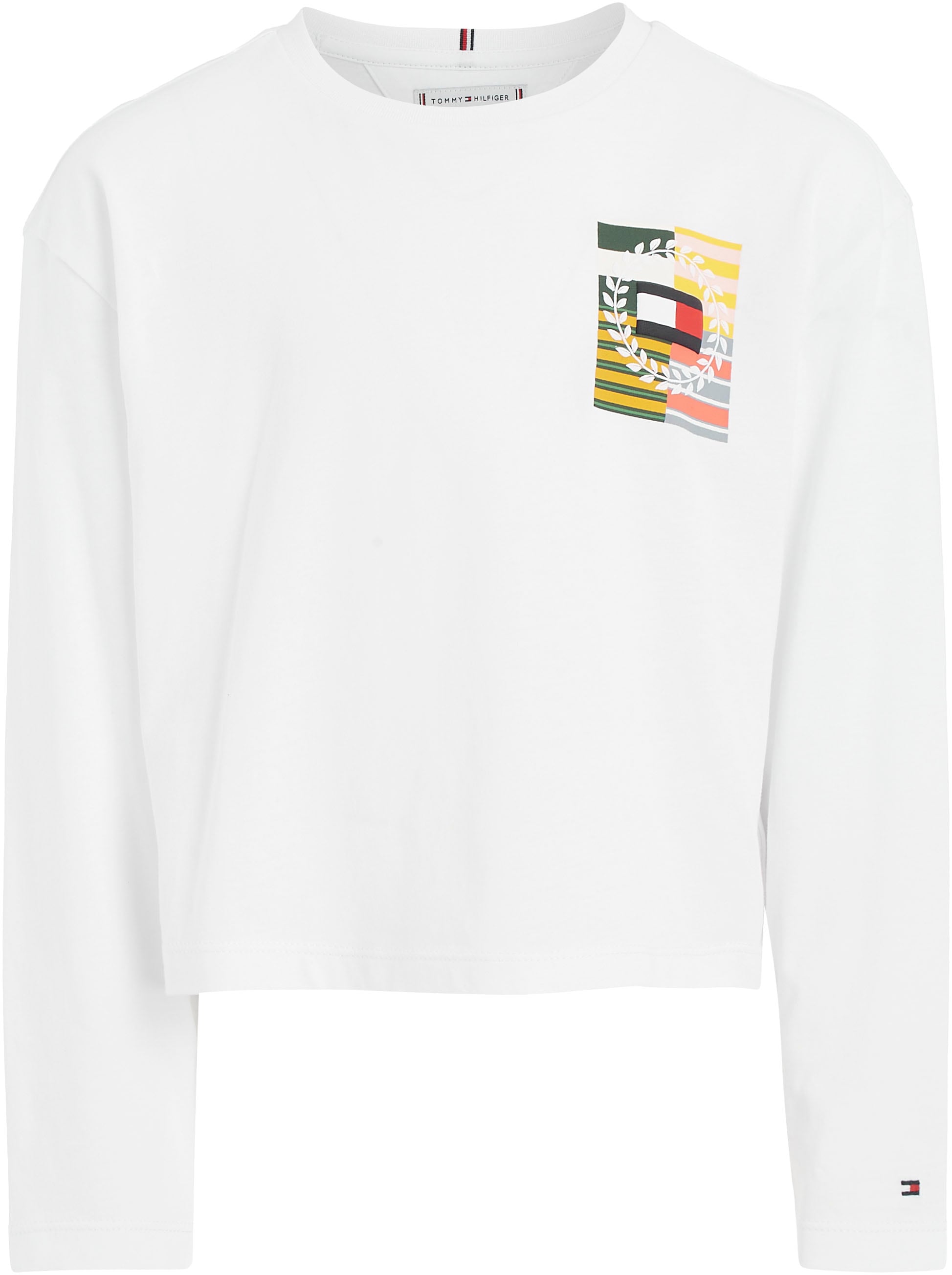 Tommy Hilfiger Langarmshirt »MULTI ARTWORK TEE L/S«, mit großem Print auf dem Rücken & kleinem auf der Brust