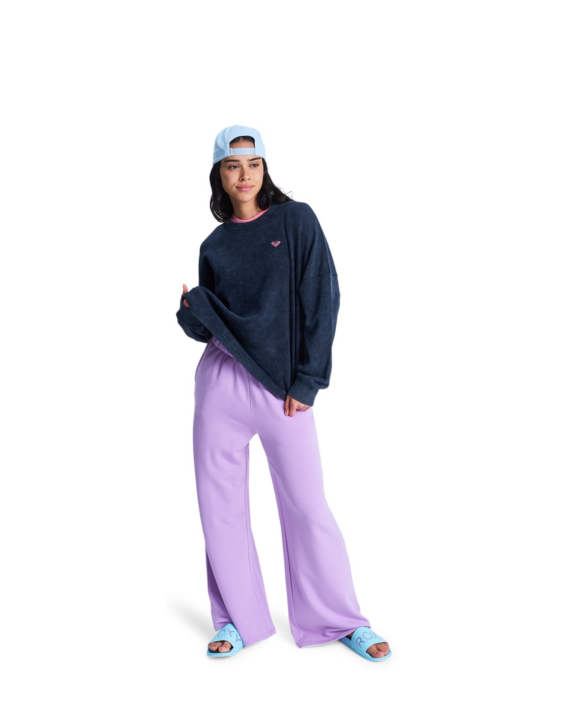 Longpullover ROXY "Eastside Midweight", Damen, Gr. M, anthrazit, Obermaterial: 60% Walkfrottier, 40% Microfaser;, Pullover Longpullover 6