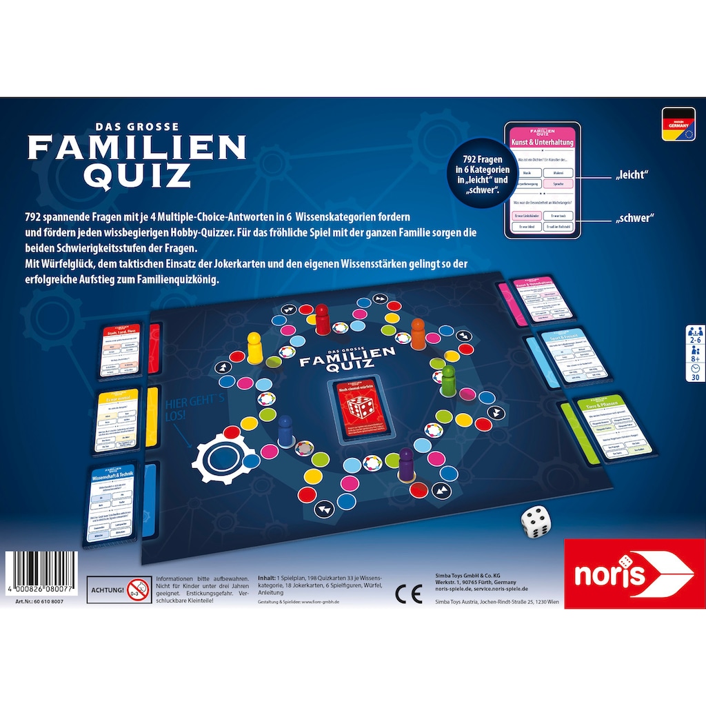 Noris Spiel »Das große Familien Quiz«, Made in Germany