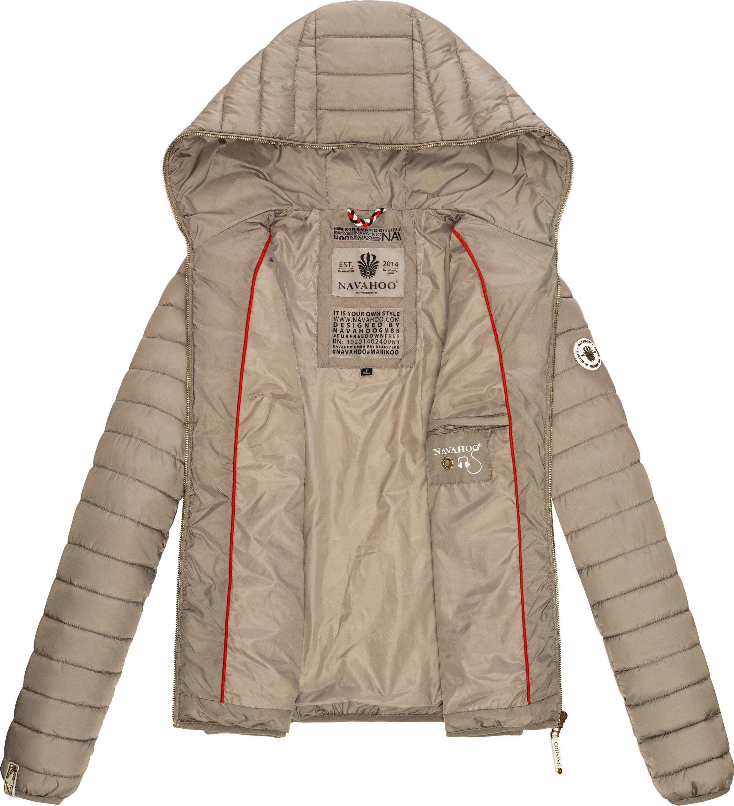 Navahoo Steppjacke »Ich Bin Hübsch«, mit Kapuze, leichte Übergangsjacke mit Kapuze