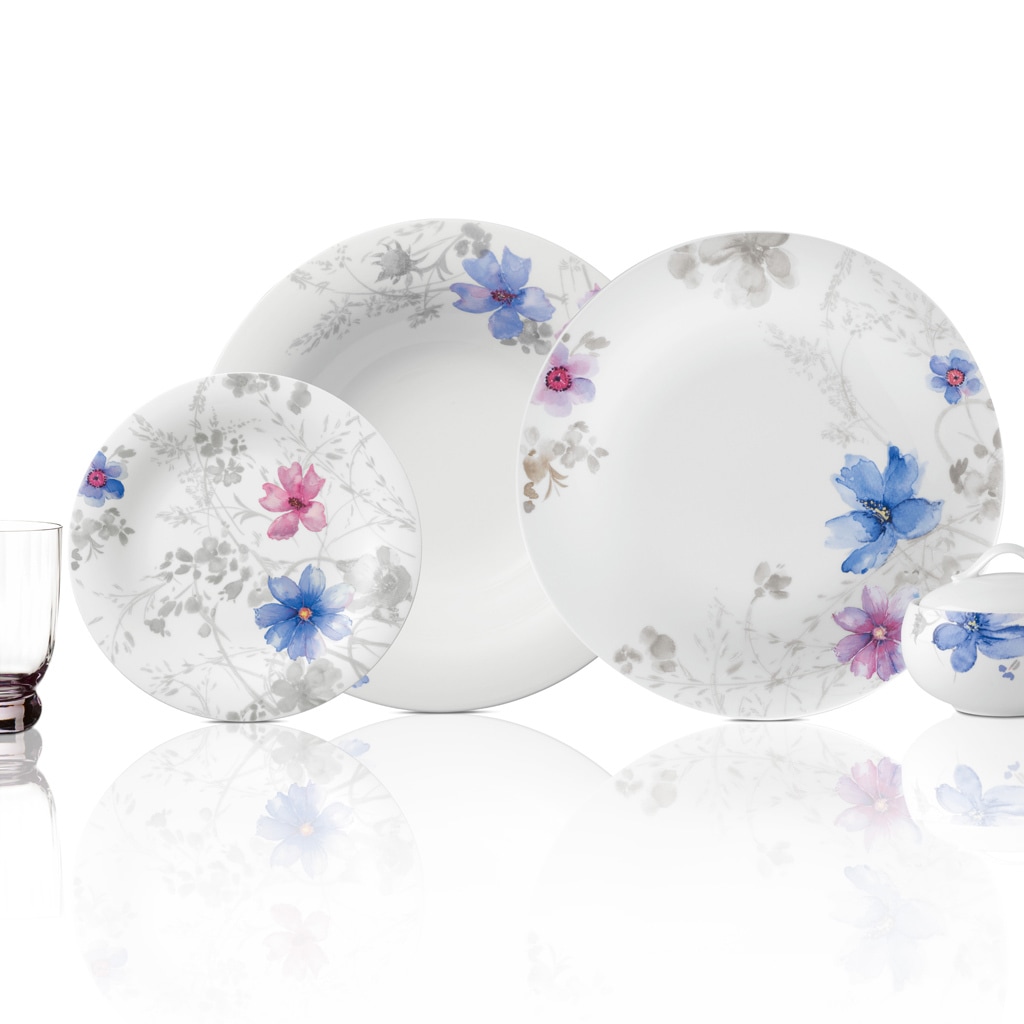 Villeroy & Boch Frühstücksteller »Frühstücksteller Mariefleur Gris Basic ø 21,5 cm bunt«