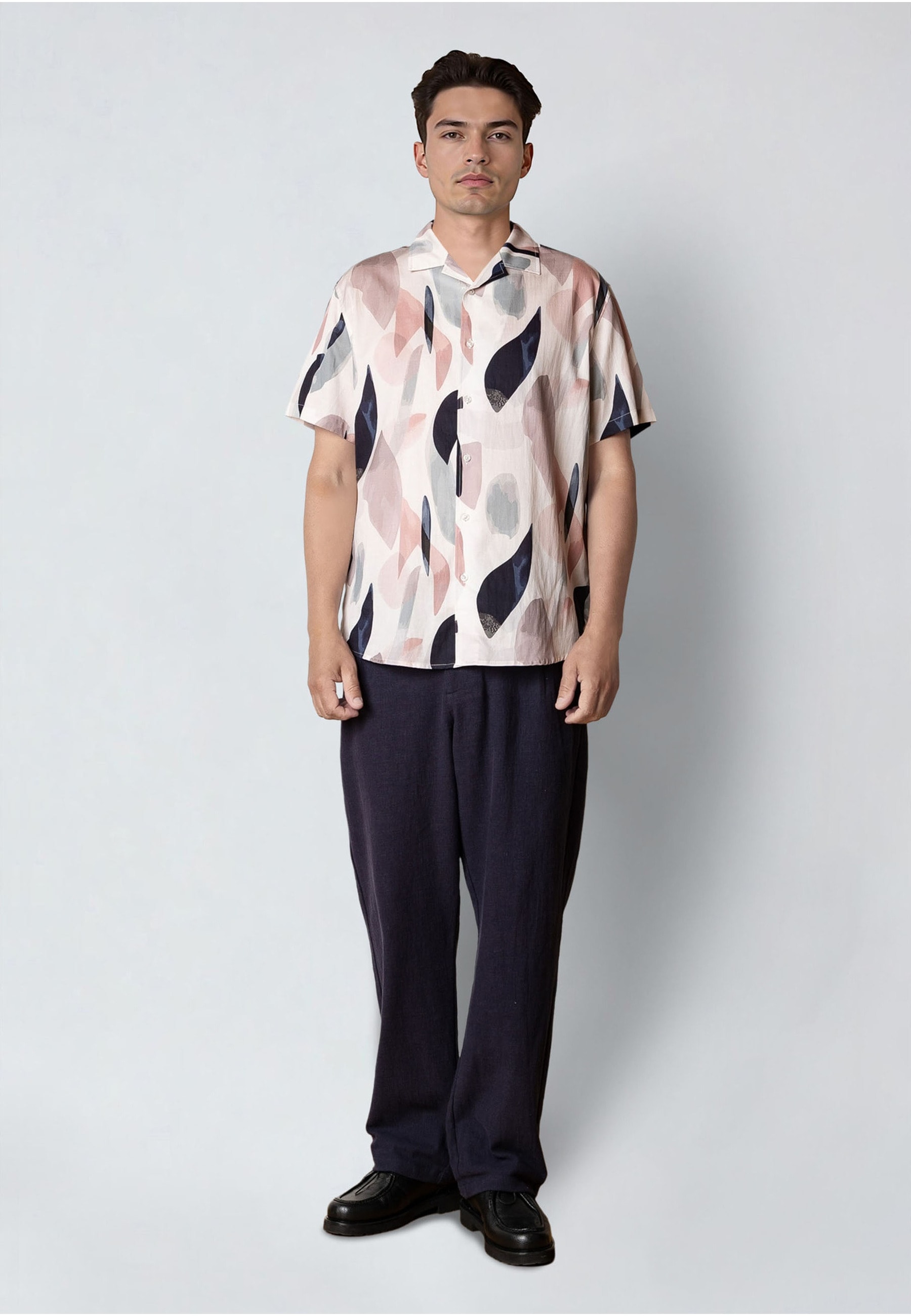 Clean Cut Copenhagen Kurzarmhemd »Clean Cut Copenhagen Bowling Ebbe Printed S/S Shirt« 1