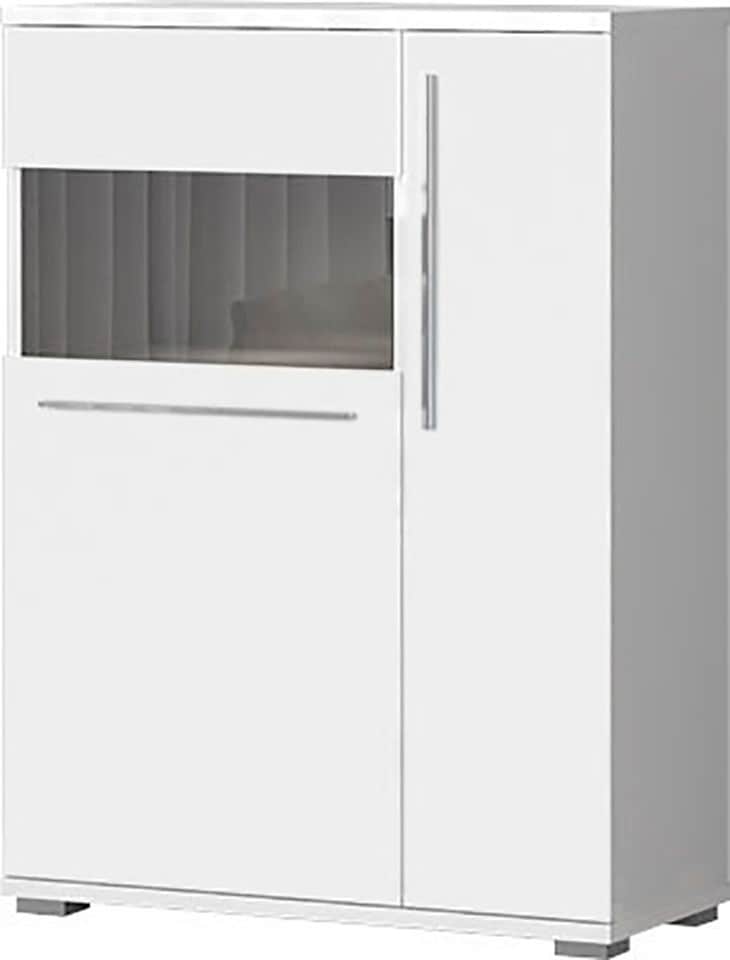Places of Style Highboard "Piano Vitrine", (H/B/T): 123/90/40,2cm), UV lack günstig online kaufen