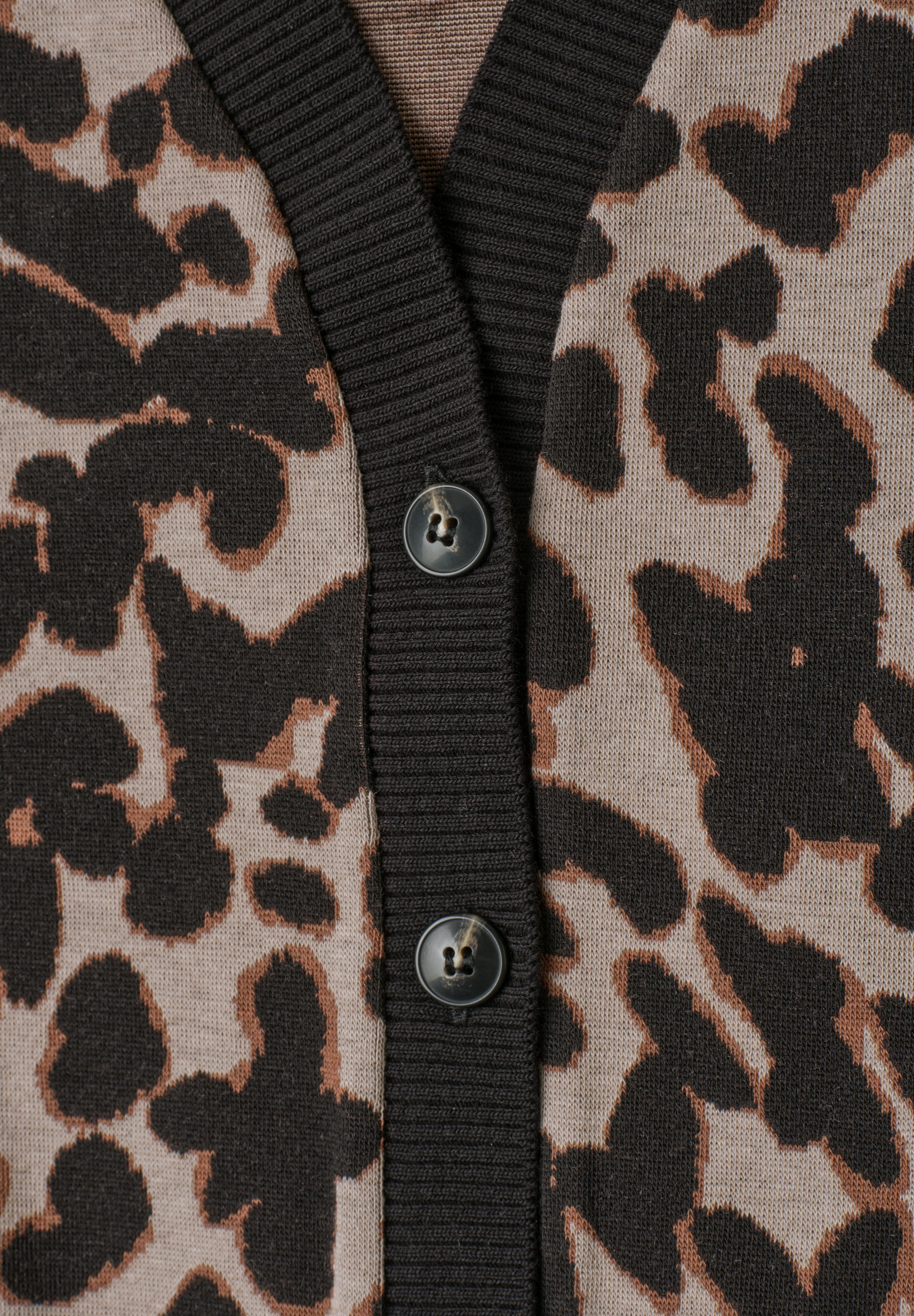 STREET ONE STUDIO Cardigan mit Leomuster