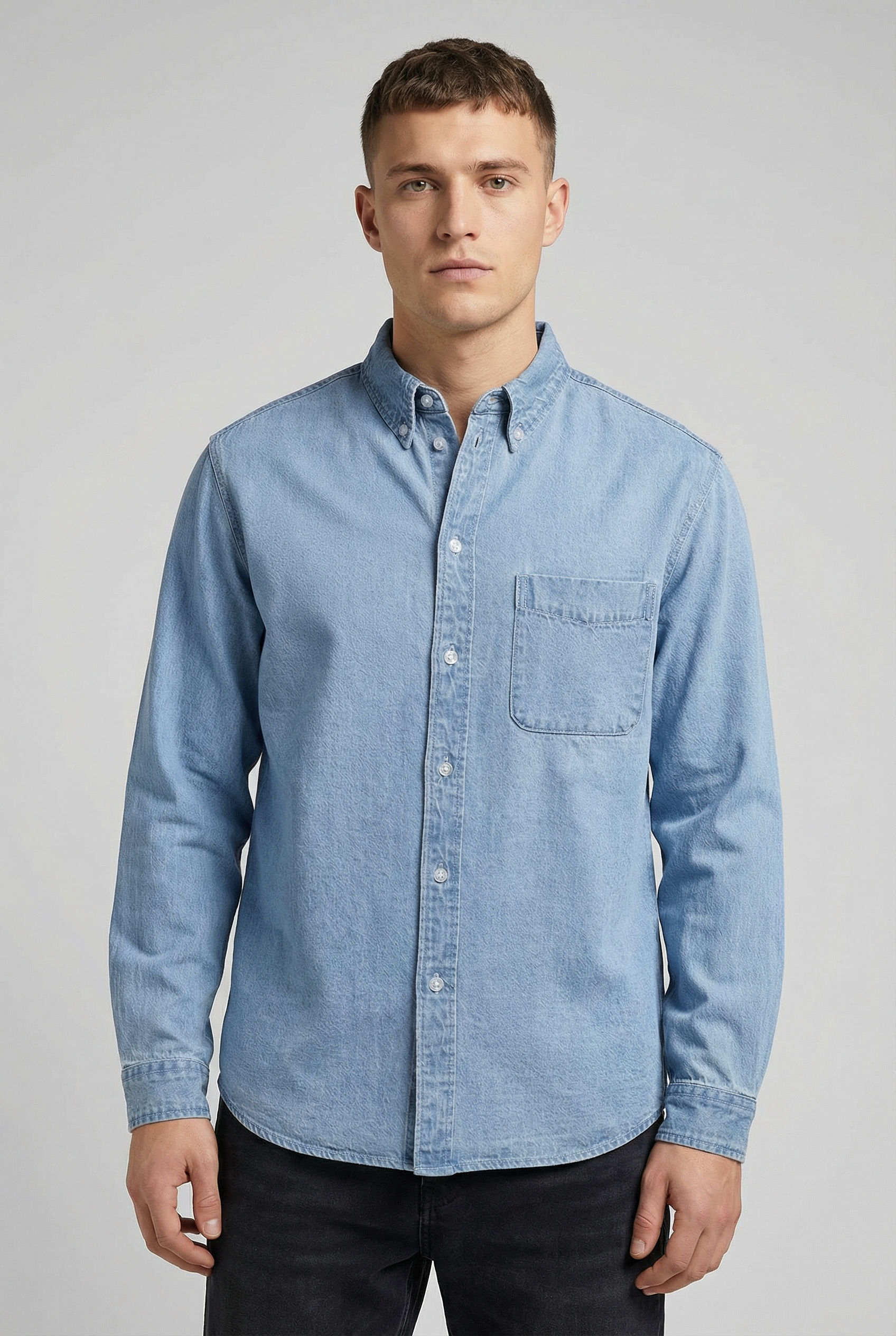 ONLY & SONS Jeanshemd "ONSORSON REGULAR YFM DNM SHIRT NOOS" Baumwolle, normal geschnitten