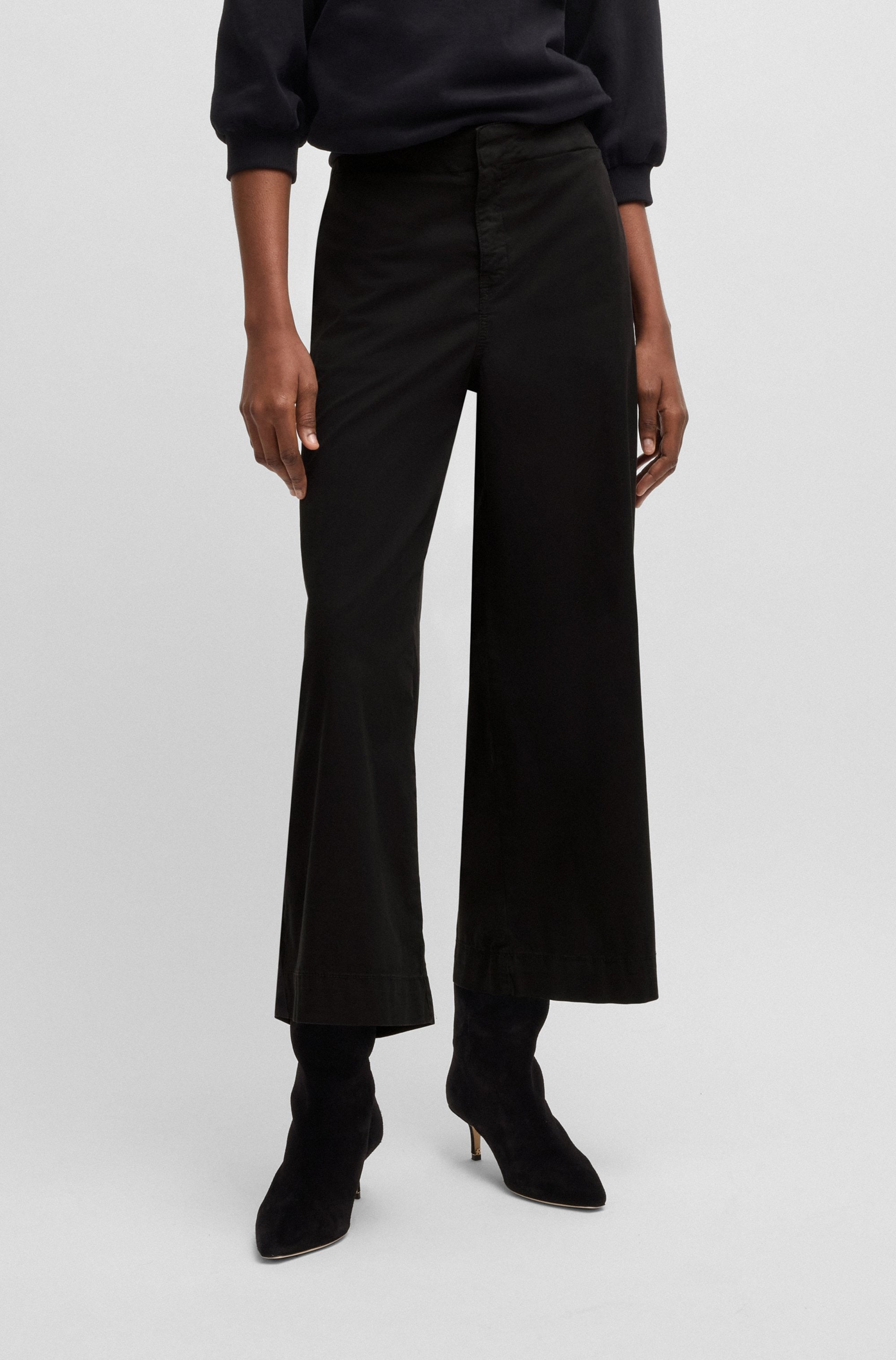 BOSS ORANGE Culotte "Tahiana Premium Damenmode", in weiter Beinform günstig online kaufen