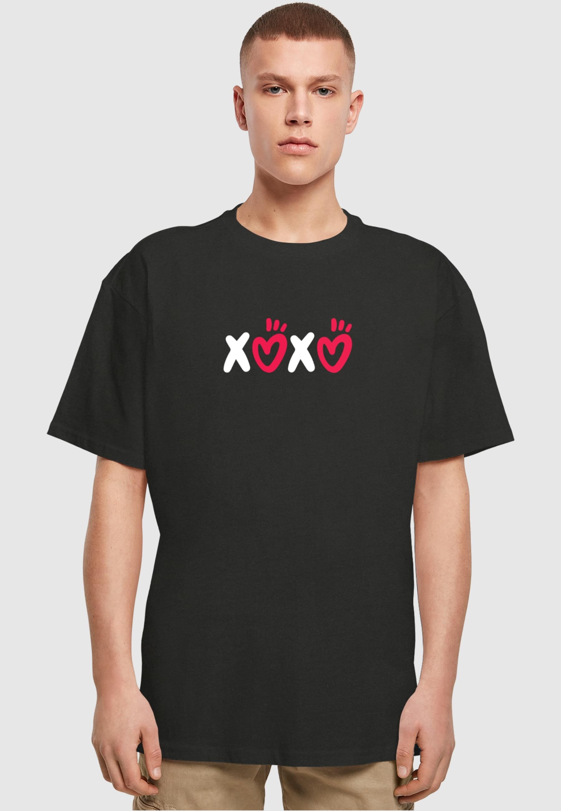 Merchcode T-Shirt »Merchcode Herren Valentines Day - XOXO Heavy Oversized Tee«, (1 tlg.)