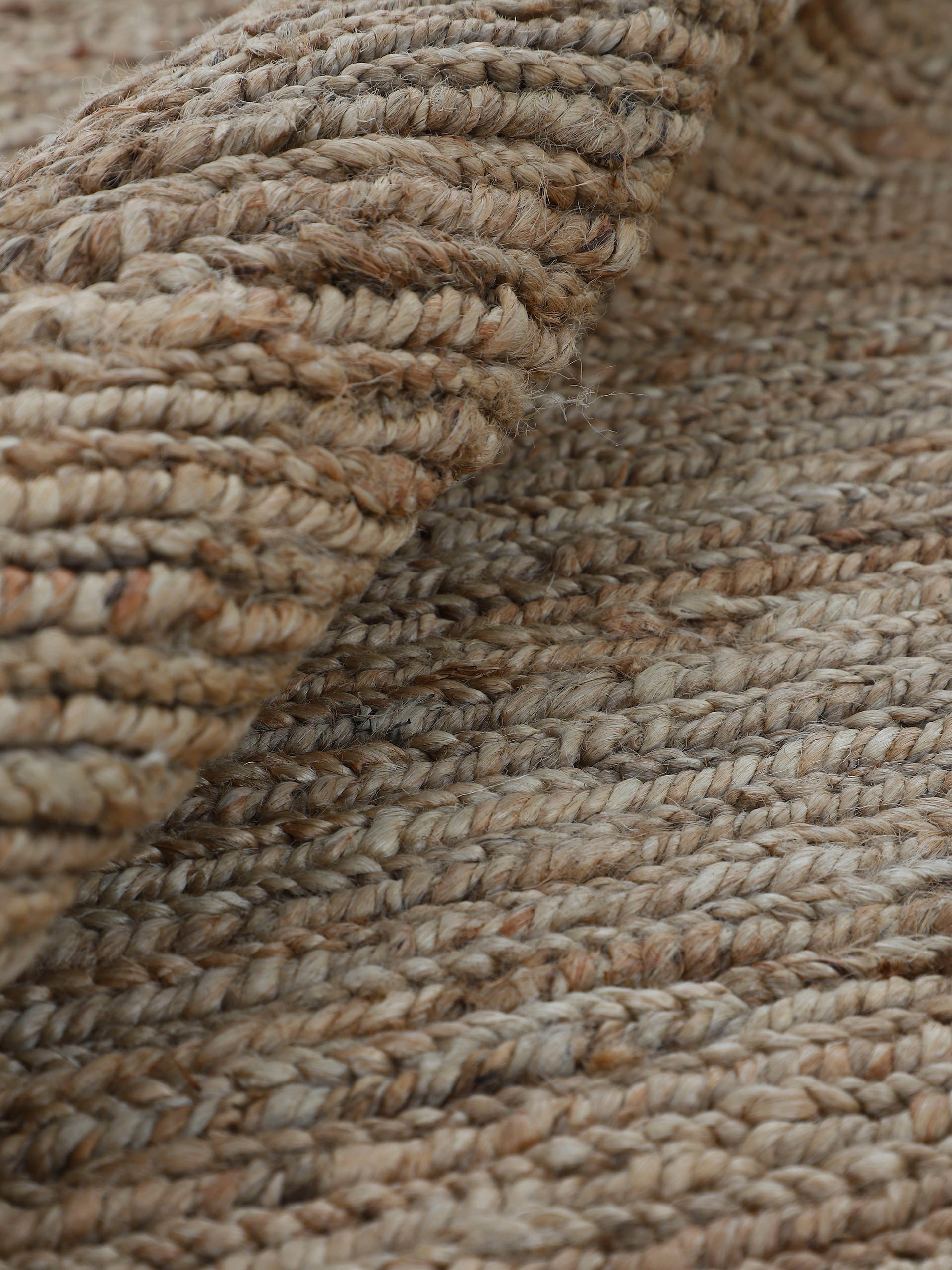 carpetfine Teppich »Nala Juteteppich Naturfaser«, rund, 9 mm Höhe, wendbar, aus 100% Jute, in vielen Größen und Formen, quadratisch, rund