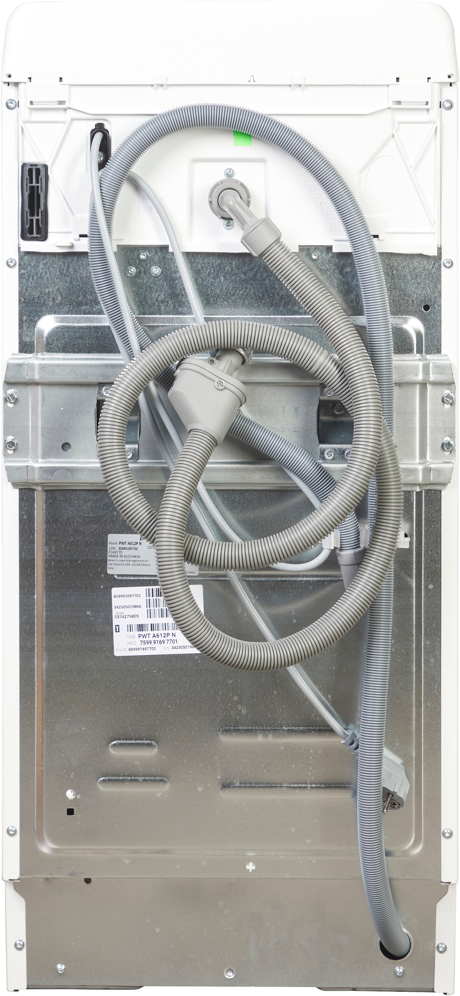 Privileg Waschmaschine Toplader »PWT A612P N«, 6 kg, 1200 U/min, Water Balance Plus