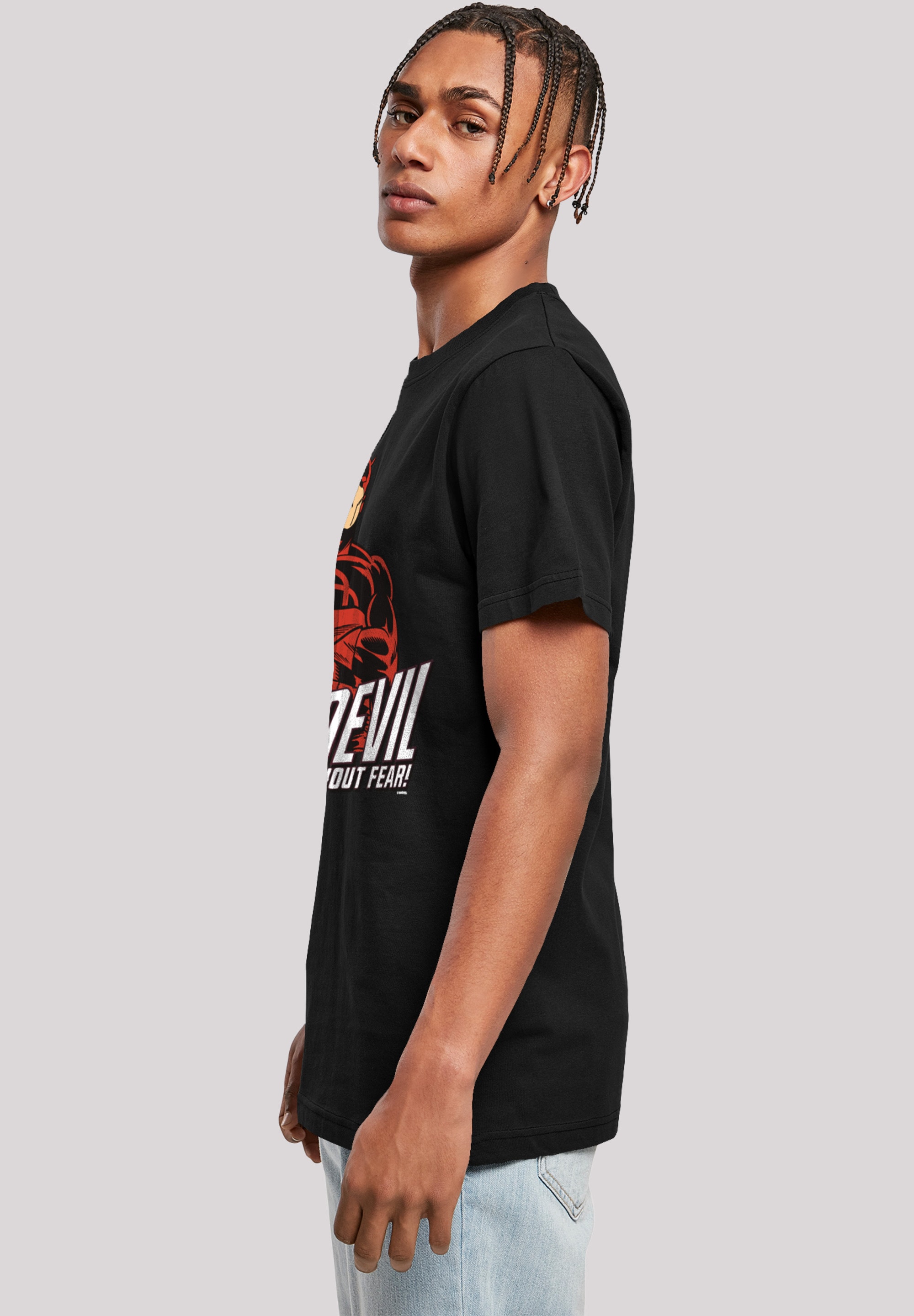 F4NT4STIC T-Shirt »Marvel Daredevil Slogan«, Herren,Premium Merch,Regular-Fit,Basic,Logo Print