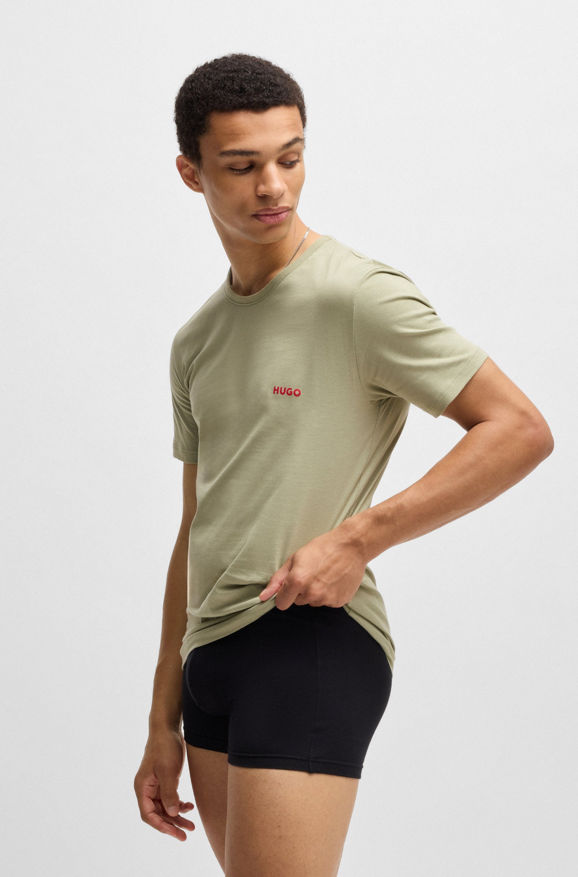 HUGO Underwear T-Shirt »RN TRIPL«, (Packung, 3 tlg.), mit Rundhalsausschnitt