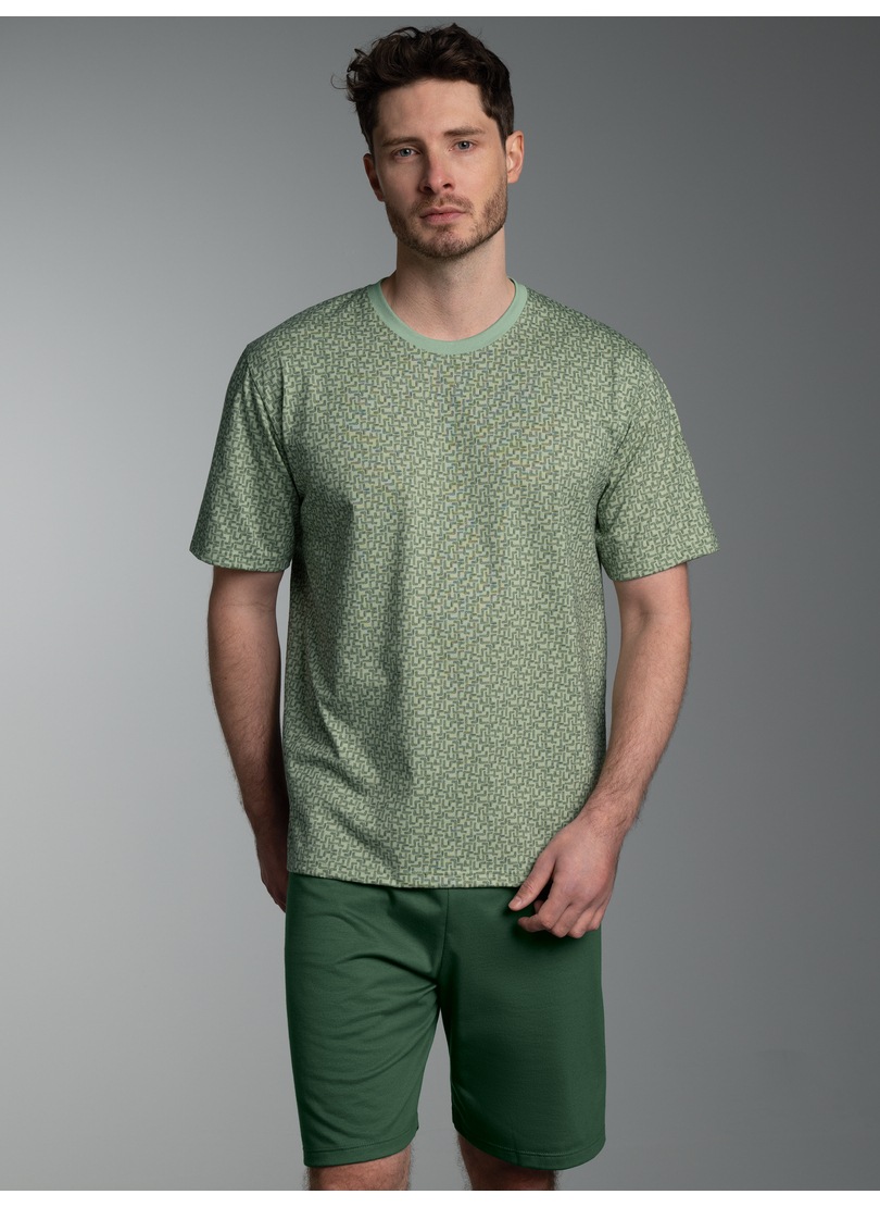 Trigema Schlafanzug »TRIGEMA Pyjama mit Allover Tetris Muster« 1