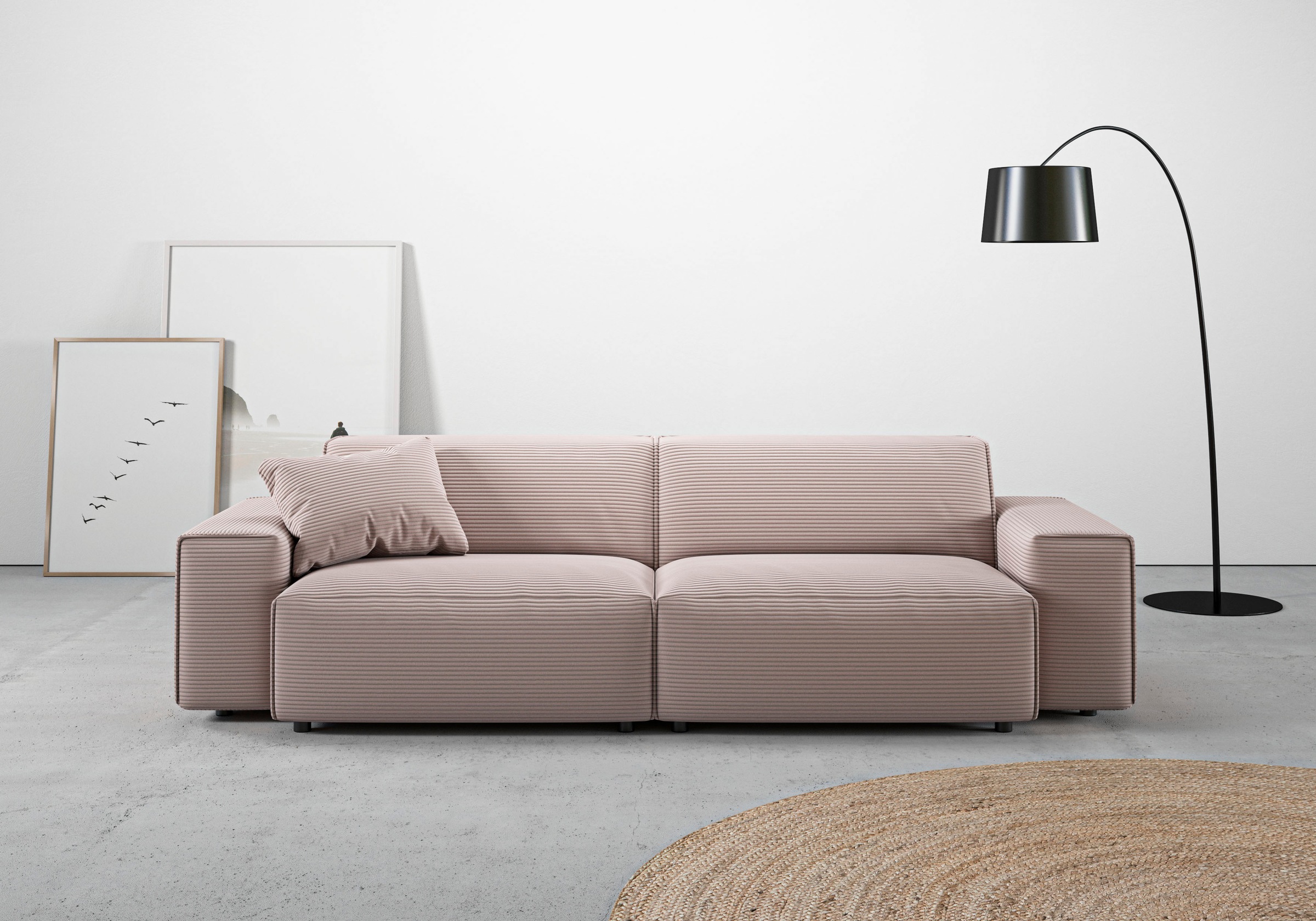 Home affaire Big-Sofa "Glimminge auch in Breitcord, Feincord + Easy care-Be günstig online kaufen