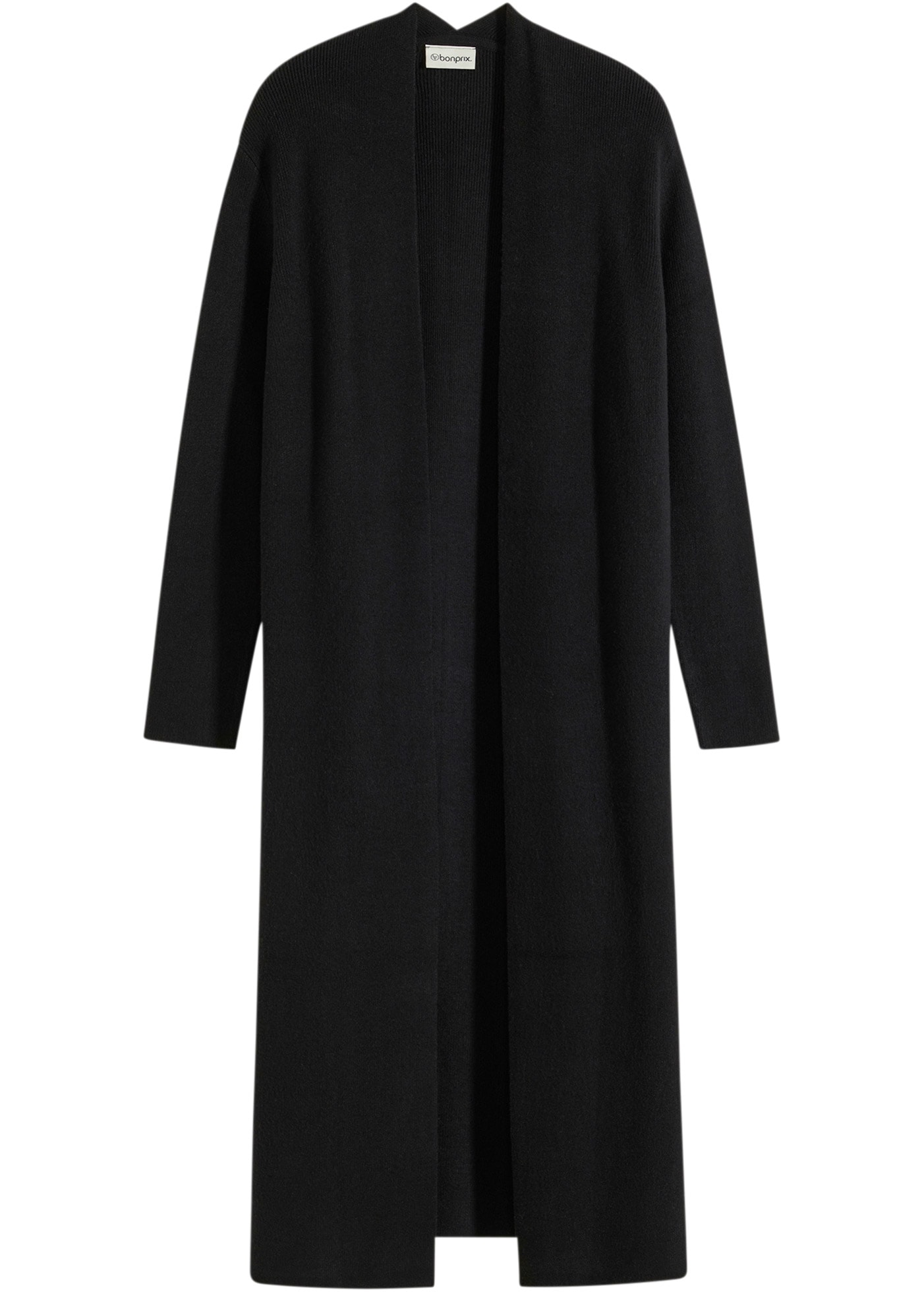 bonprix Longstrickjacke 1 Oversize-Passform, eleganter Stil, ohne Verschluss