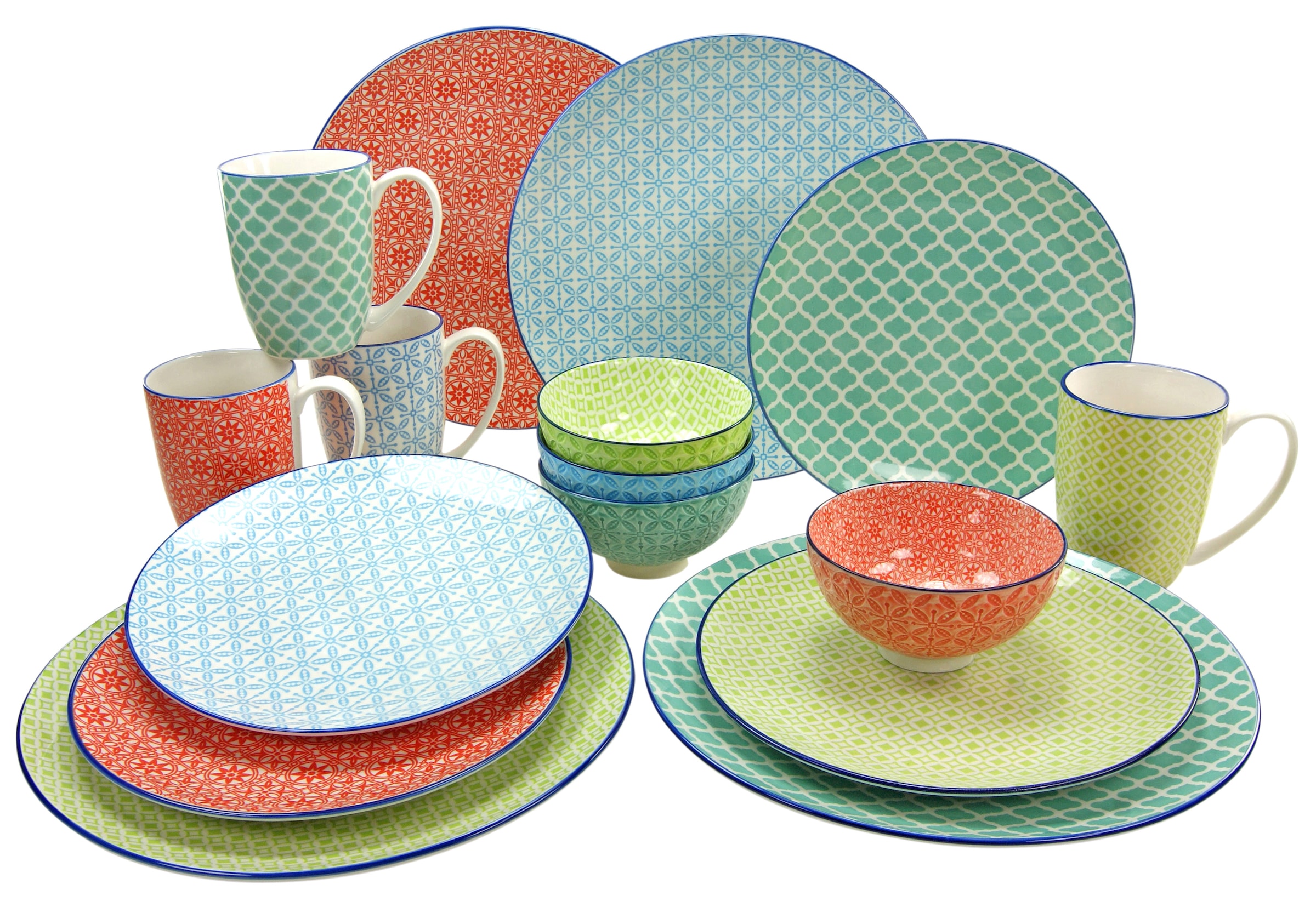 CreaTable Kombiservice »Geschirr-Set Mediterran«...