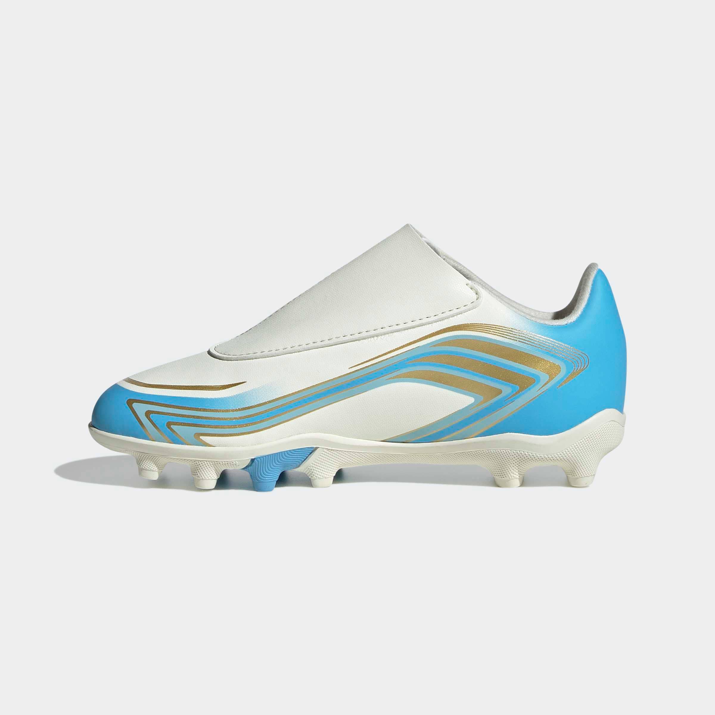 adidas Performance Fußballschuh »F50 MESSI CLUB KIDS , KLETTVERSCHLUSS, FESTE BÖDEN/GEMISCHTE BÖDEN«  für viele verschiedene Böden geeignet, für Jugendliche & Kinder