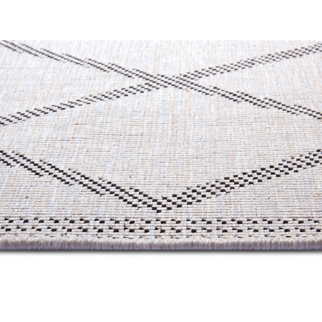 NORTHRUGS Teppich »Corsica Wendeteppich«, rechteckig, In-& Outdoor, Wetterfest, Balkon, Garten, Wohnzimmer, Wasserfest