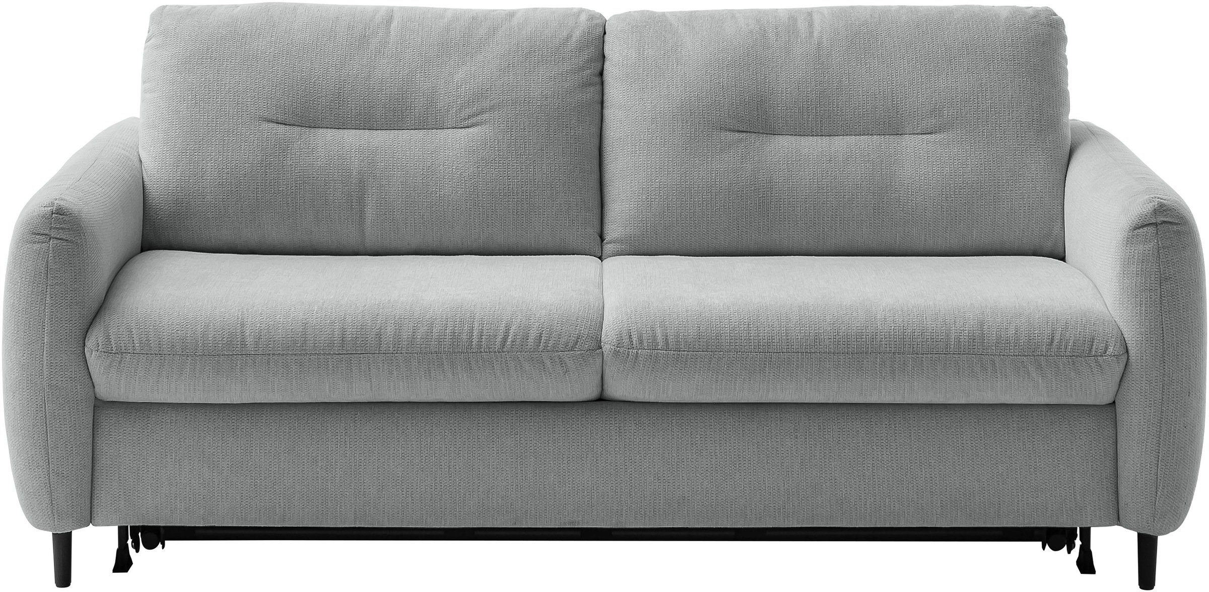2,5-Sitzer HOME AFFAIRE "Clevina, Schlafsofa mit Kaltschaummatratze, Breite 196 cm", grau, B:196cm H:84cm T:102cm, 100% Polyester, Sofas, Sofa & Bett in einem – kinderleicht ausklappbar & freistellbar im Raum