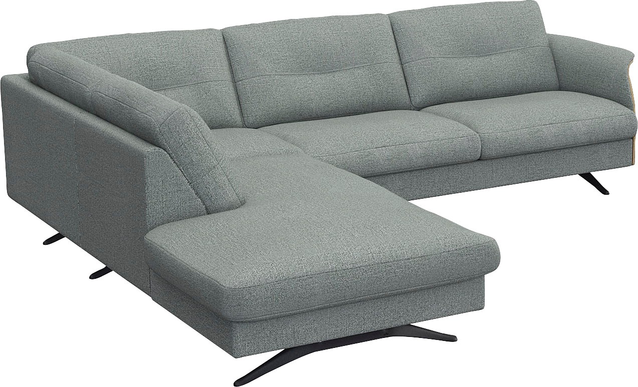 FLEXLUX Ecksofa »Glow, super bequem durch hochwertigem Sitzaufbau mit Federkern, L-Form«, Skandinavisches Design, In hochwertiger Verarbeitung
