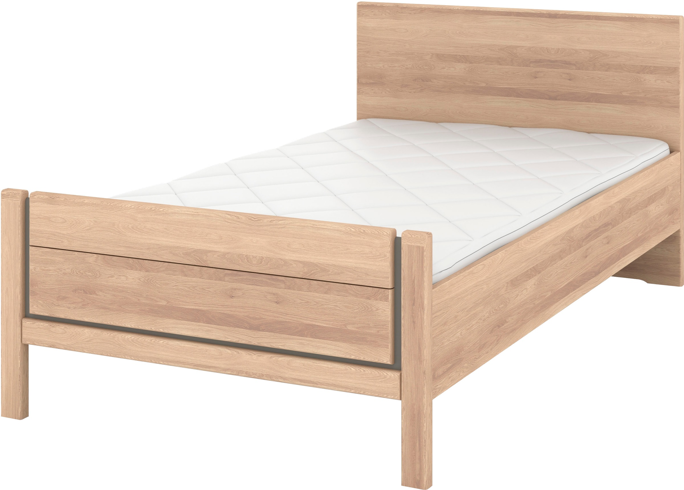 Musterring Holzbett "Sorrent, Bettgestell, Bettrahmen, teilmassiv Eiche", ( günstig online kaufen
