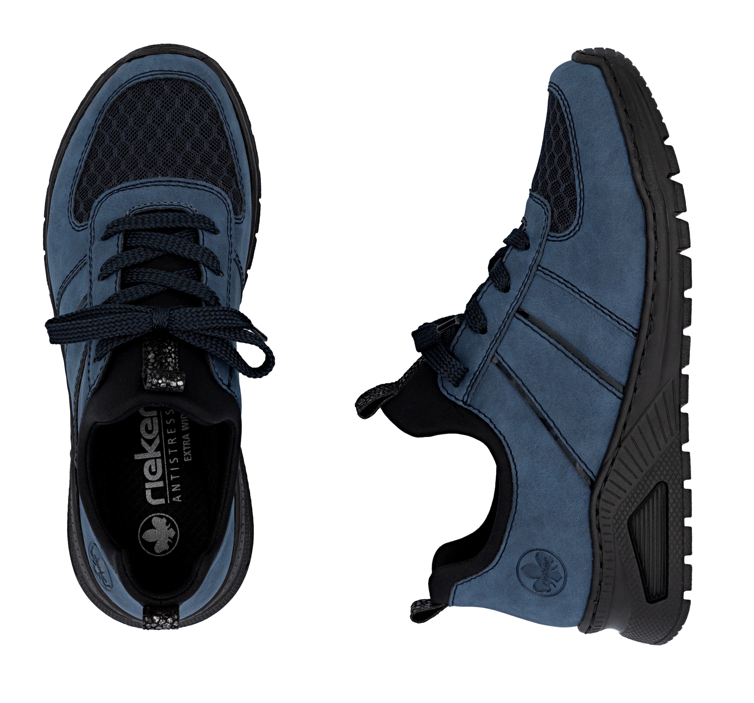 Rieker Slip-On Sneaker, Schlupfschuh, Halbschuh, Freizeitsneaker, weiche MemoSoft-Innensohle