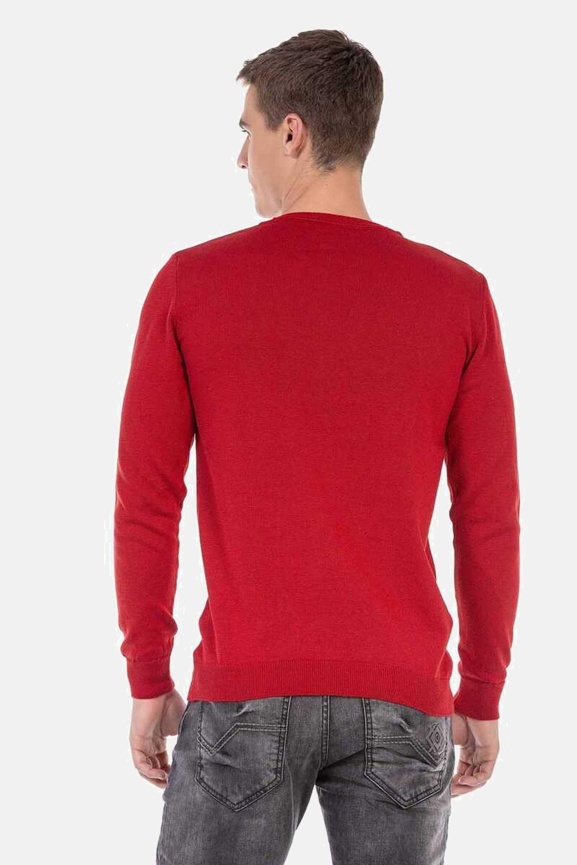 Cipo & Baxx V-Ausschnitt-Pullover "Pullover", mit V-Ausschnitt, CP242 günstig online kaufen