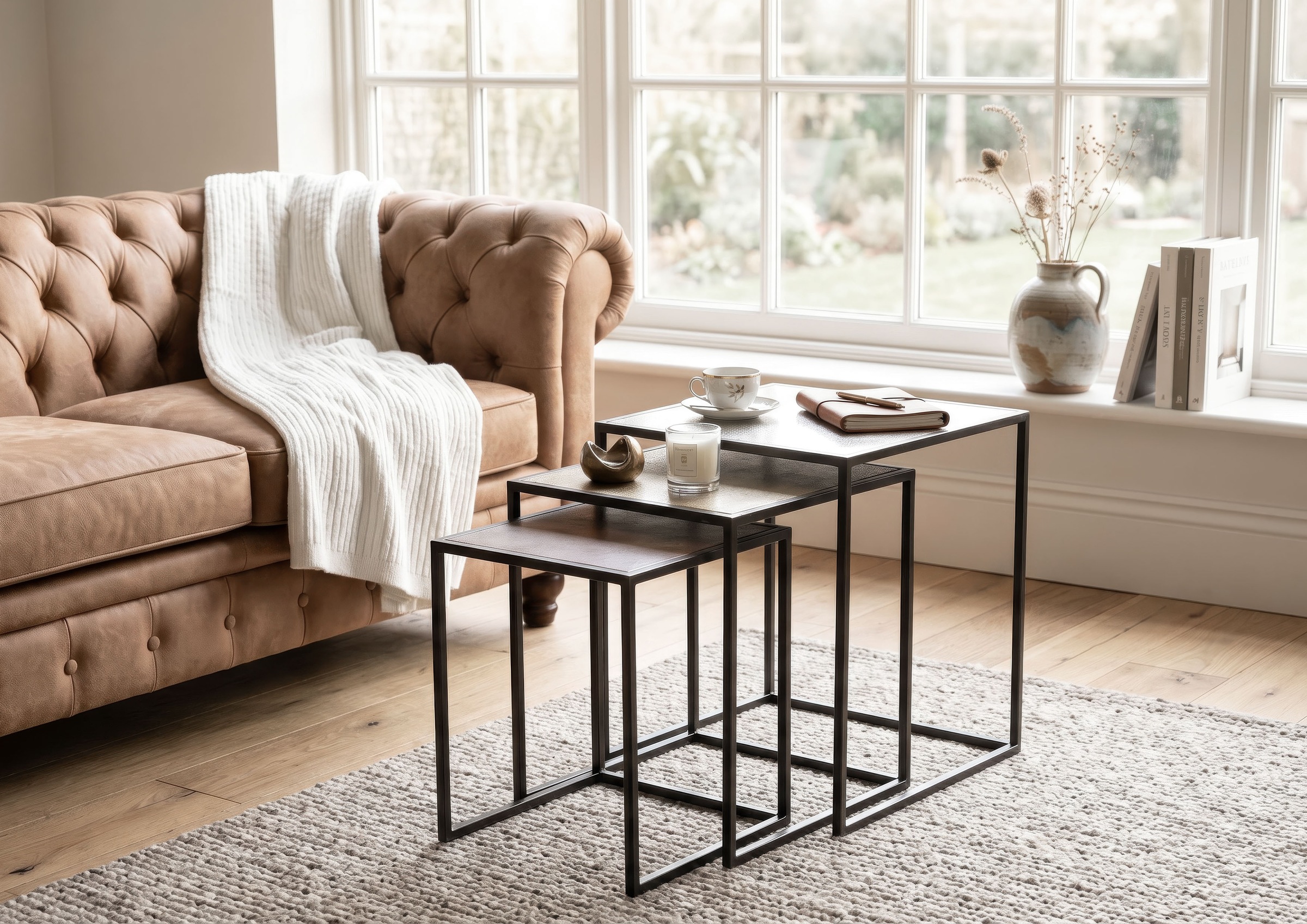 Gutmann Factory Beistelltisch »Coffee, Couchtisch 3-er Set« Wohnzimmertische, individuell oder als Set kombinierbar