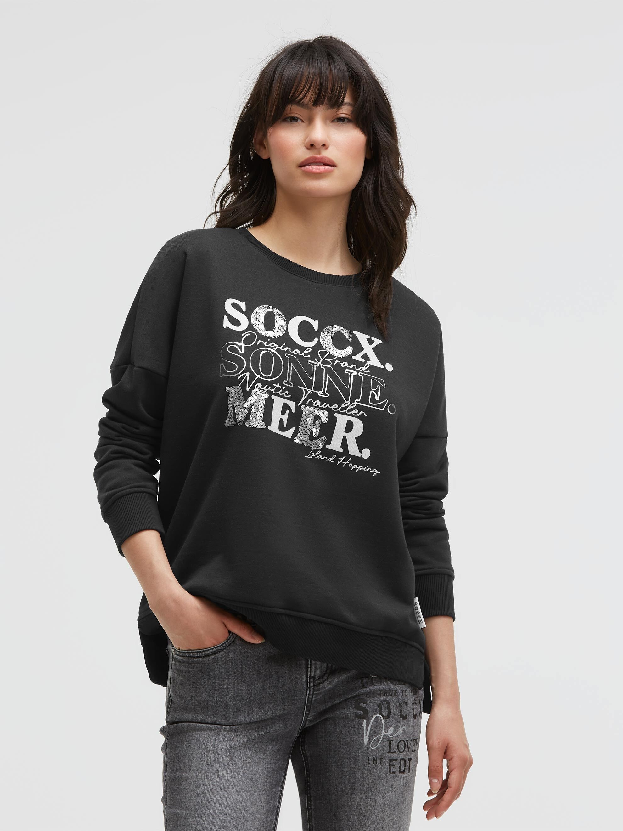 SOCCX Sweater, mit Pailletten