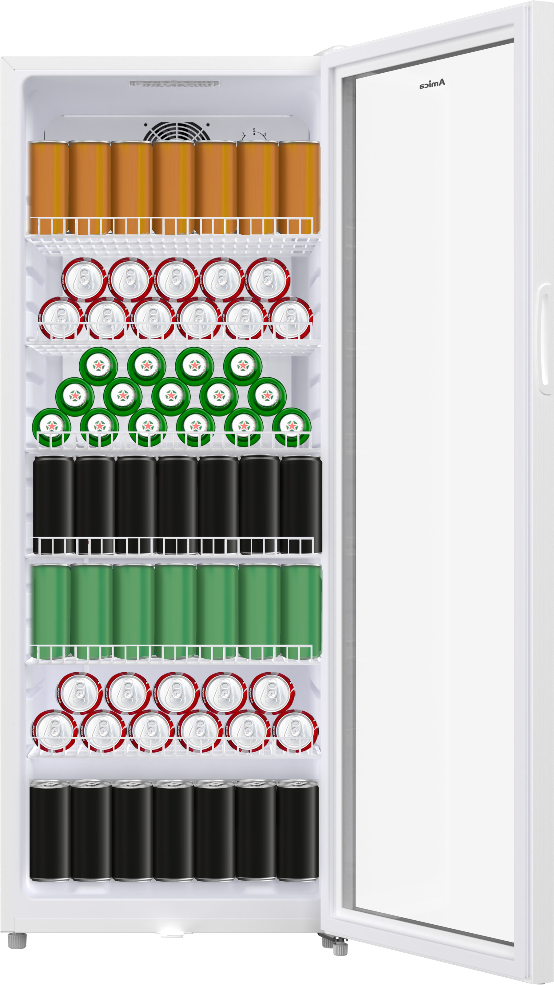 Amica Getränkekühlschrank »FK 344 150 W« 141 cm hoch 55 cm breit perfekte Kühlung dank professioneller Ausstattung