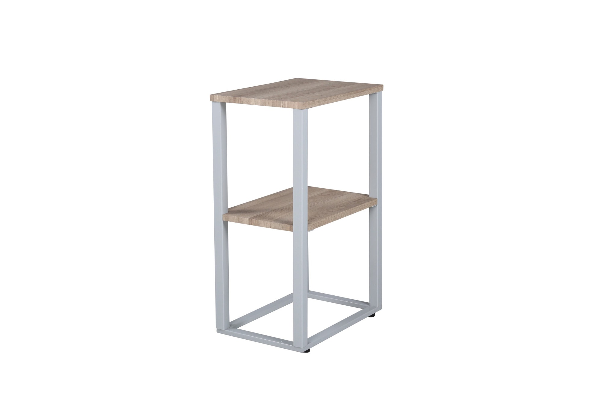 Venture Home Nachttisch "Rise, schmaler Nachttisch in heller Eschenoptik, 45 × 30 cm" Schlafzimmertisch, MDF, Papierlaminat, Metallrahmen, schlank, urban