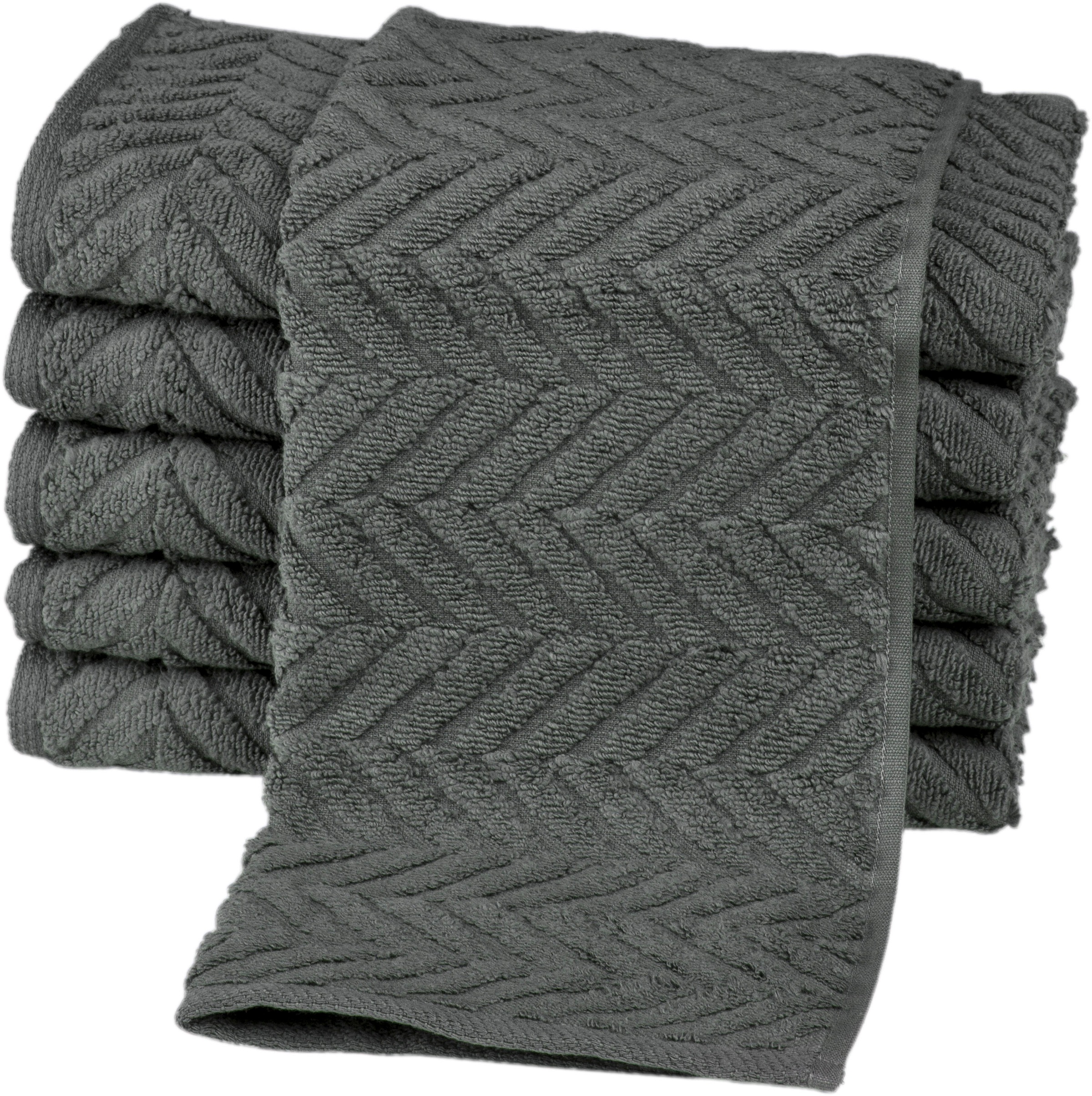 Gästehandtücher ROSS, B:30cm L:50cm, grau, Frottier, Obermaterial: 100% Baumwolle, Handtücher, "Sensual 9001", 100% Baumwolle