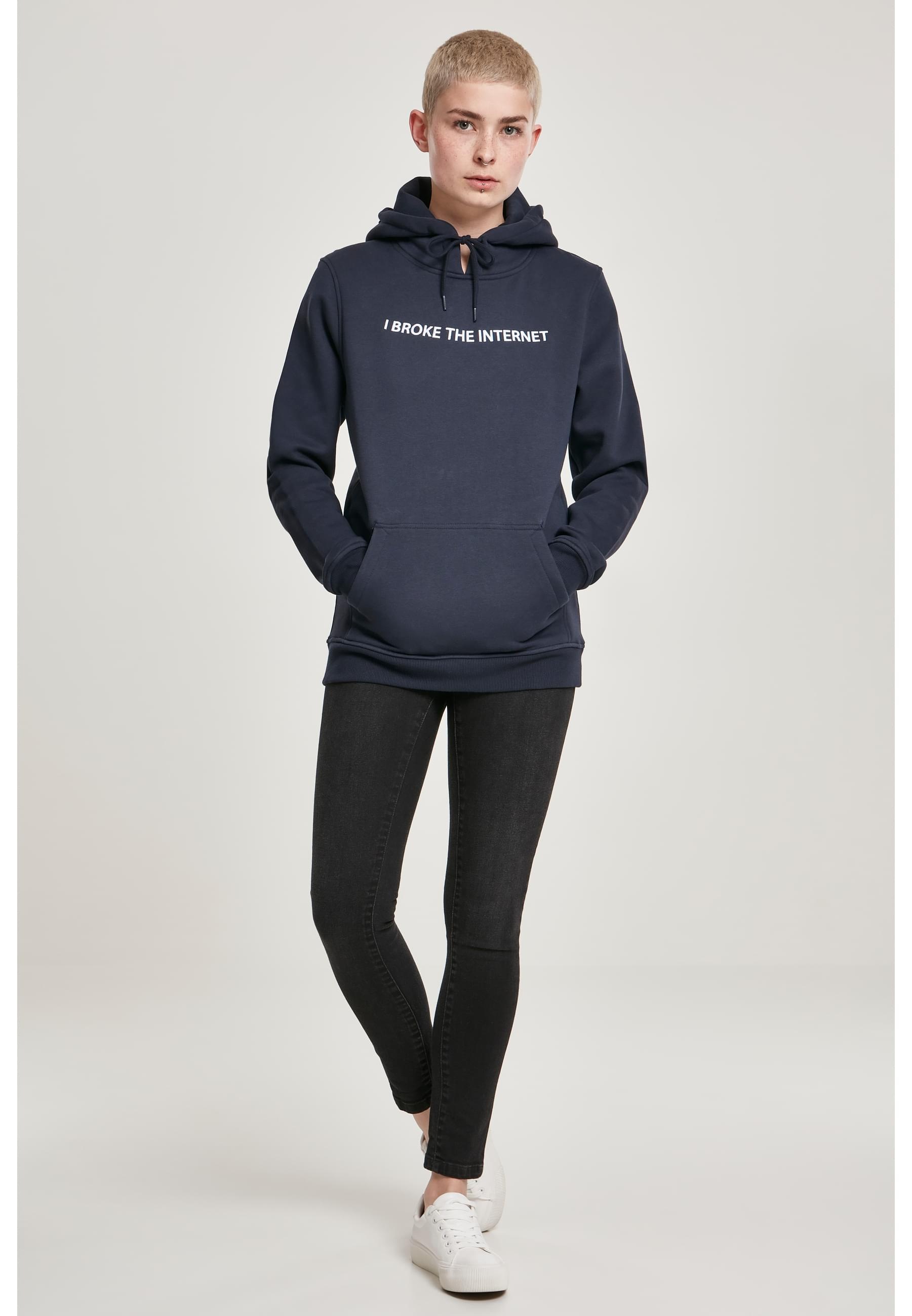 MisterTee Kapuzenpullover »MisterTee Damen Ladies I broke Hoody«, (1 tlg.)