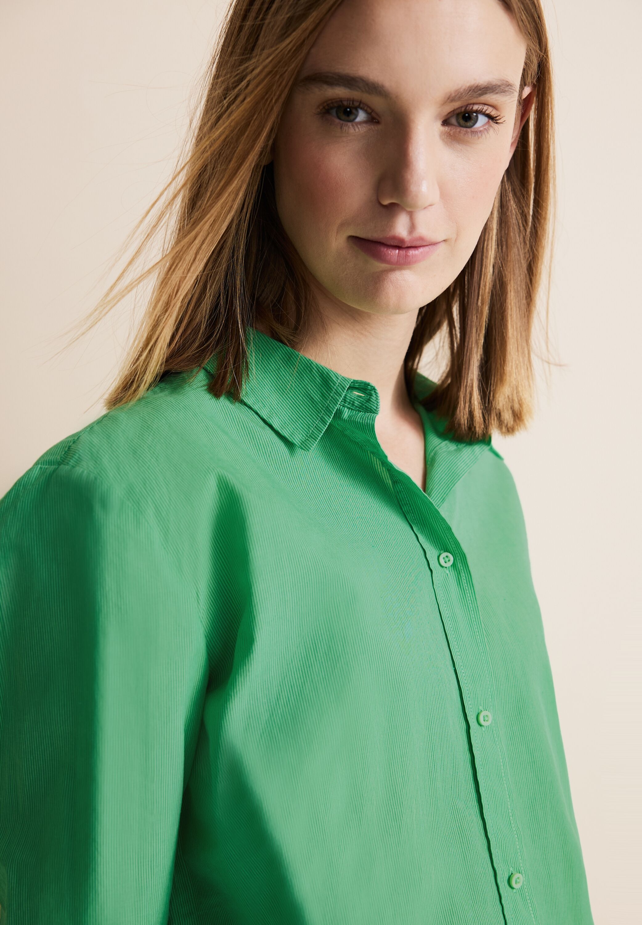 STREET ONE Hemdbluse, aus reiner Baumwolle