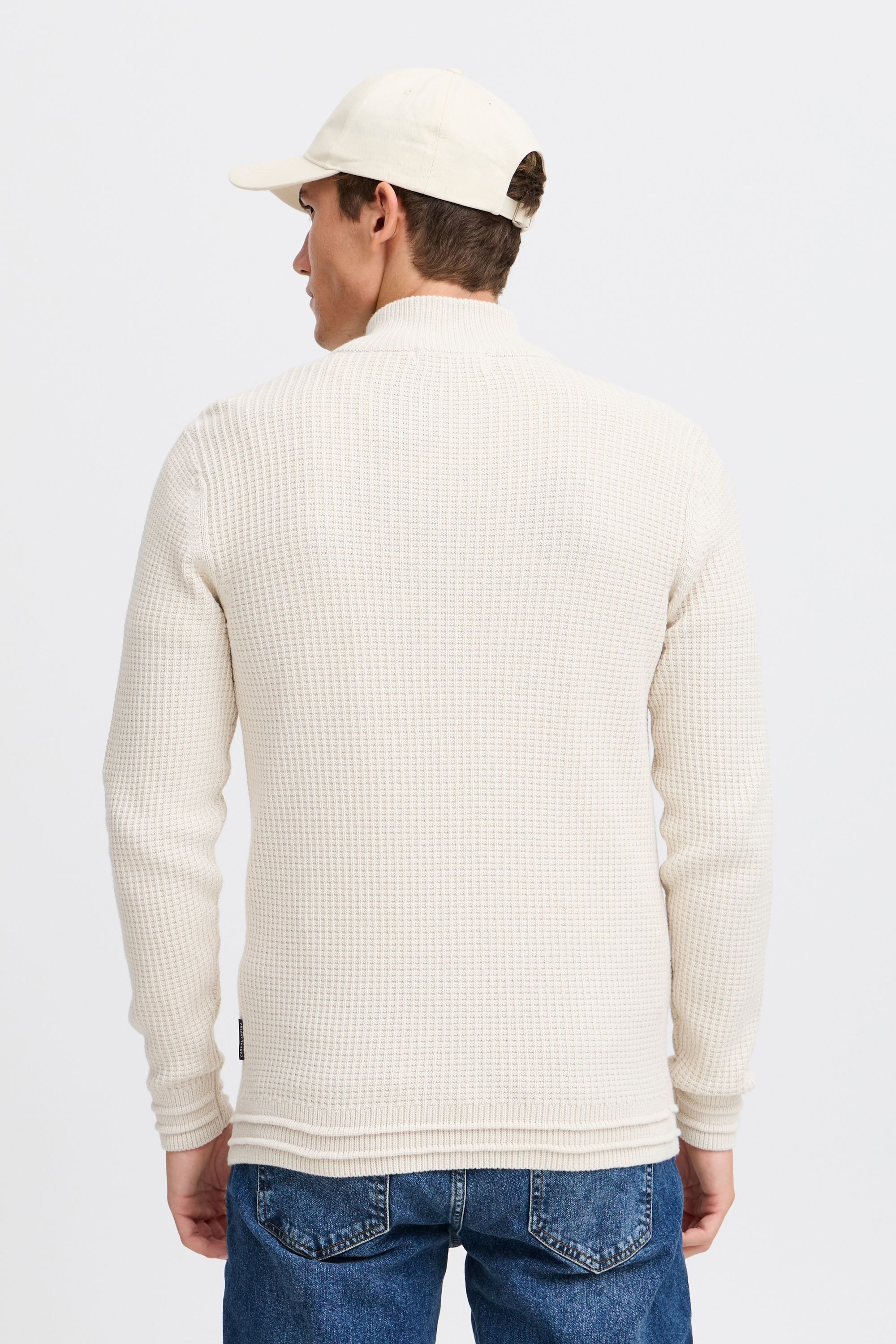 Casual Friday Troyer »Troyer CFKARL halfzip structured knit«