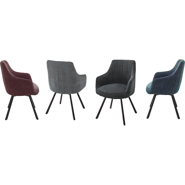 MCA furniture Esszimmerstuhl »Sassello«, (Set), 2 St., Stuhl 180°drehbar mit  Nivellierung, Stoffbezug, belastbar bis 120 kg bestellen | BAUR