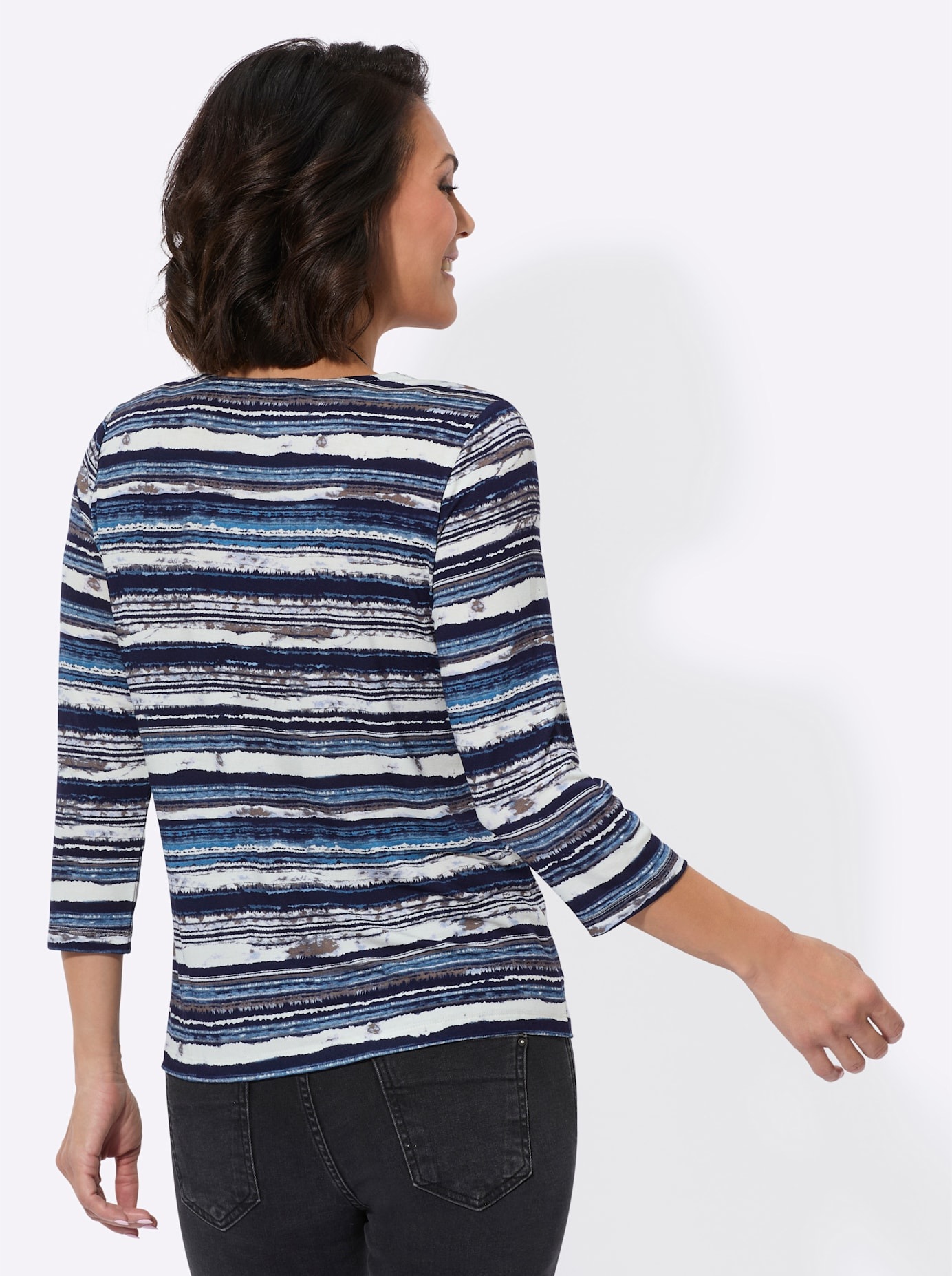 Casual Looks 3/4-Arm-Shirt "Rundhals-Shirt", (1 tlg.) günstig online kaufen