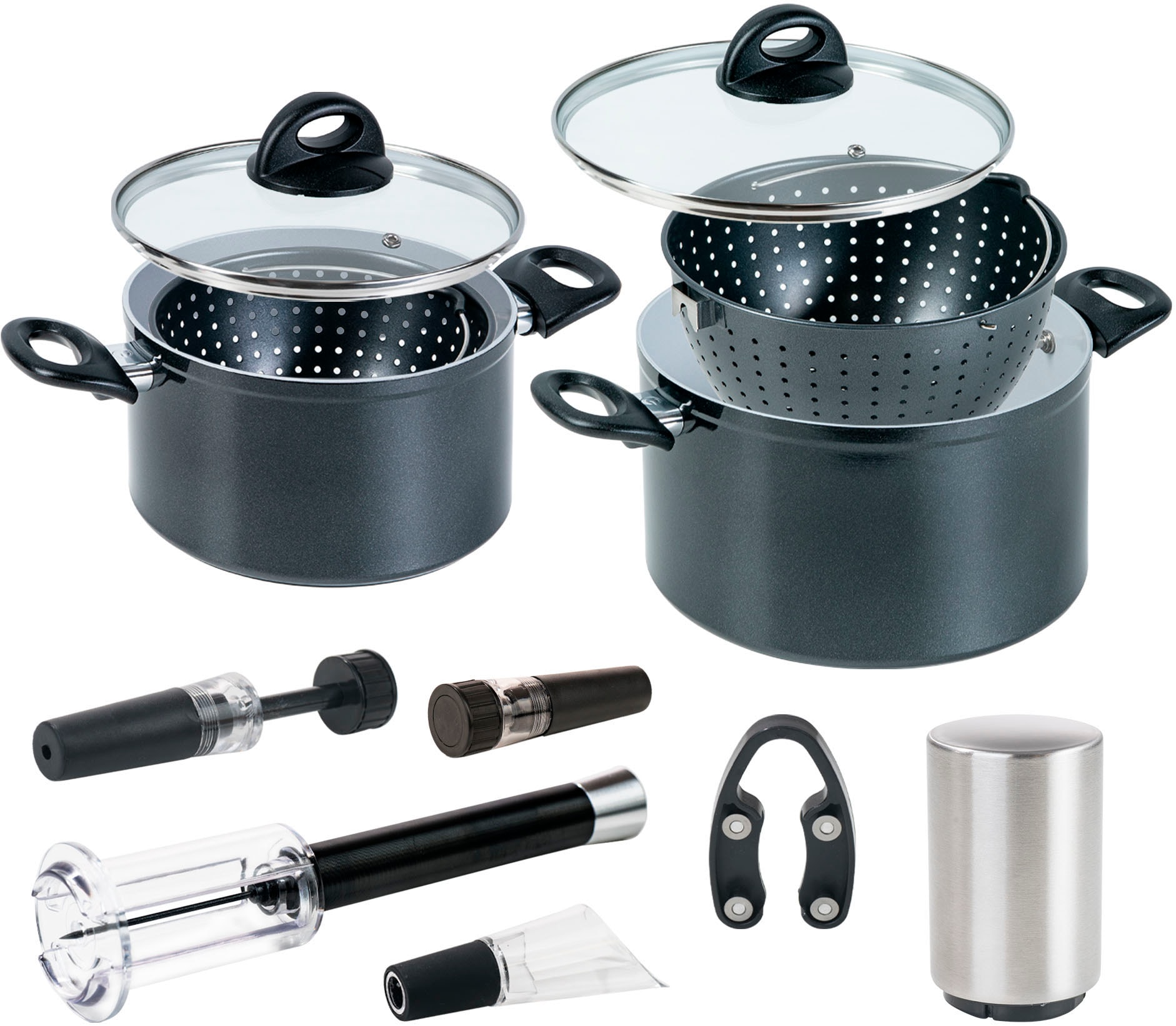 Topf-Set »Cerafit Magic Pot inkl. Wein- und Flaschenöffner, Set 11-tlg.«, (Set, 11...