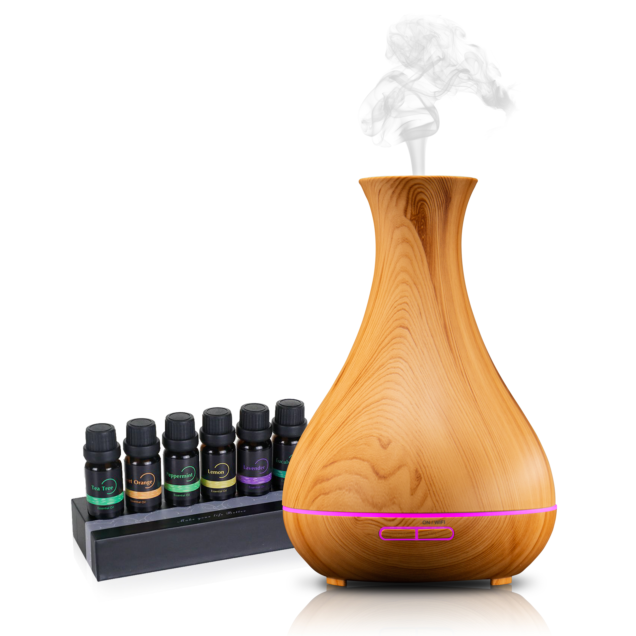 Luftbefeuchter »PST00184 Aroma Luftbefeuchter, inkl. Duftölset, App&...