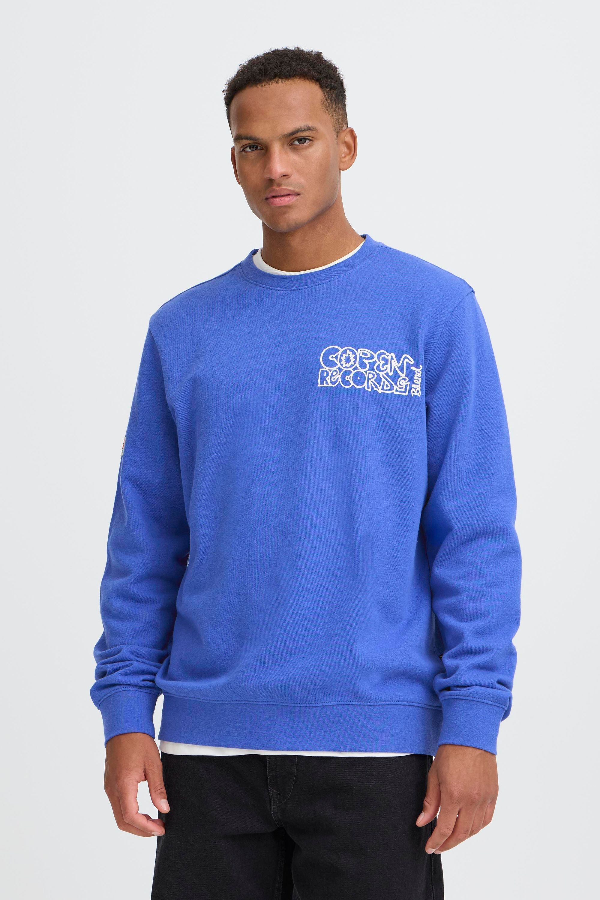 Blend Rundhalspullover "BHSun" Lässiges Sweatshirt mit Backprint günstig online kaufen